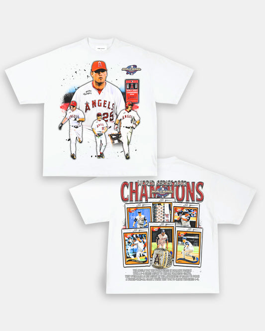 2002 WORLD SERIES CHAMPS - ANGELS TEE - [DS]