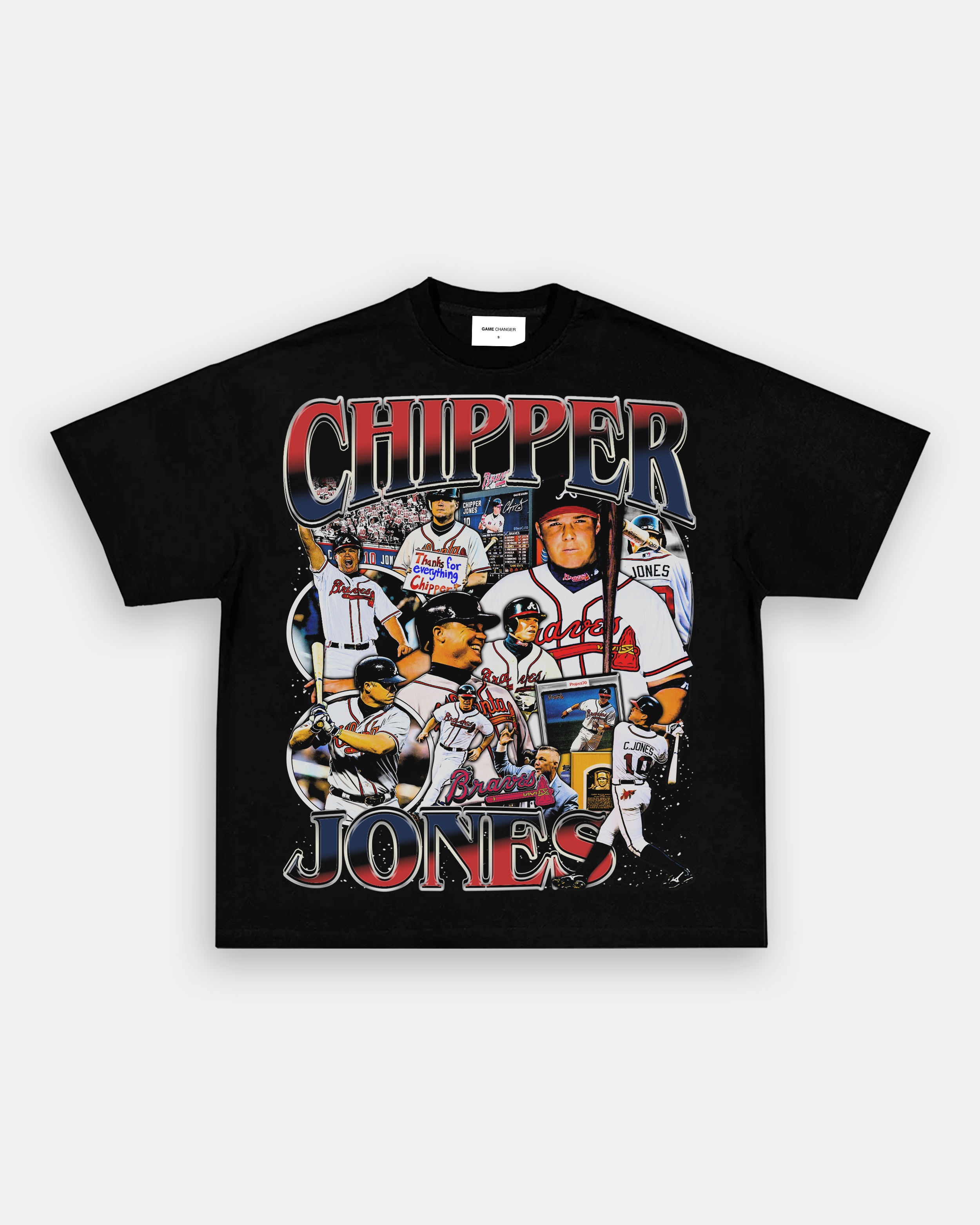 Tie-Dye Chipper Jones Atlanta Braves Air Chipper Pic NEW jersey T-Shirt  Shirt