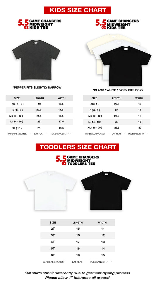 KIDS SIZE DESIGN REQUEST (FRONT PRINT)