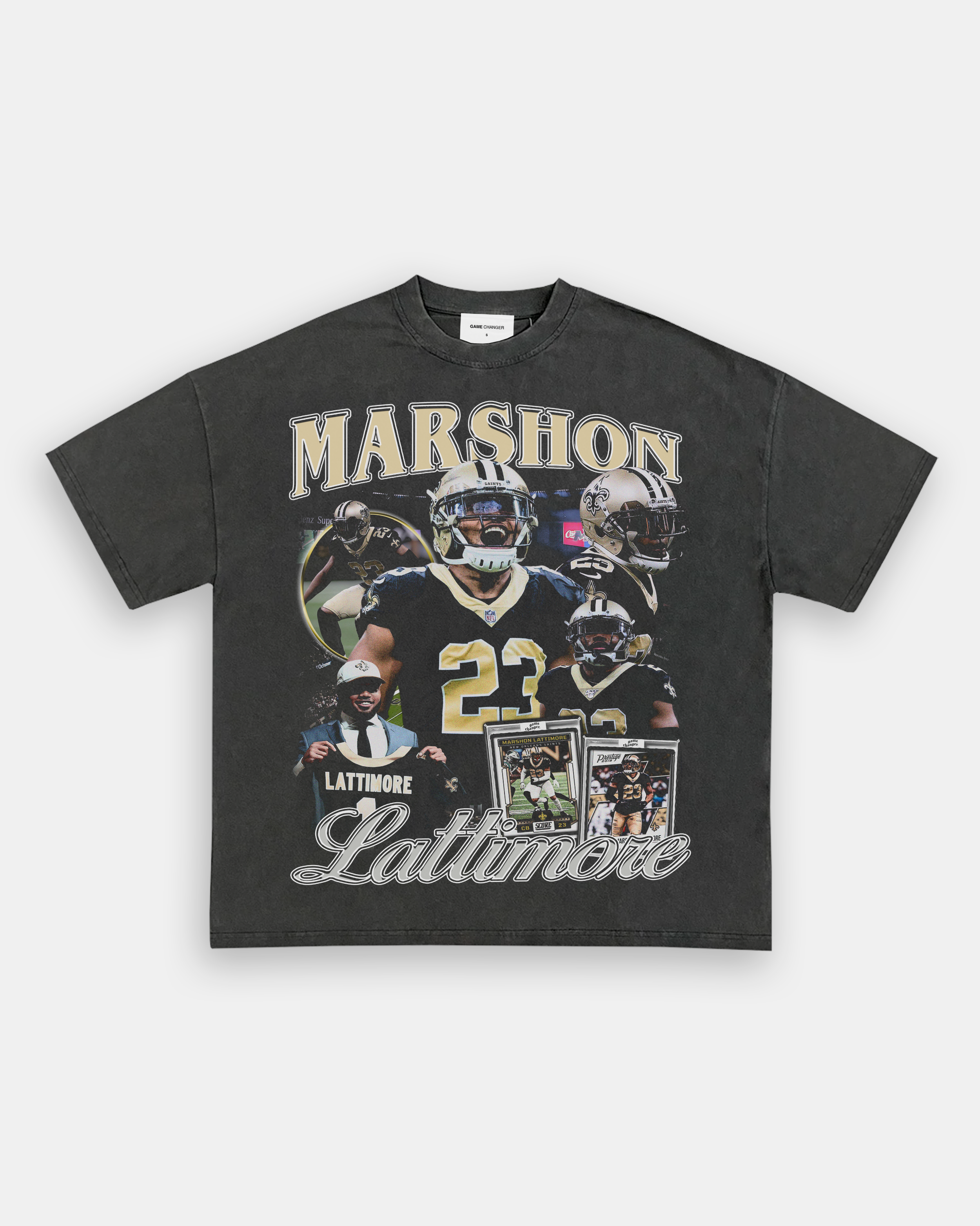 Marshon Lattimore Name & Number Game Day V-Neck T-Shirt - Black -  Tshirtsedge