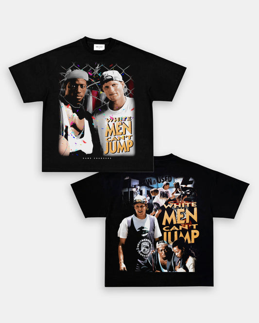 WHITE MEN CANT JUMP TEE - [DS]