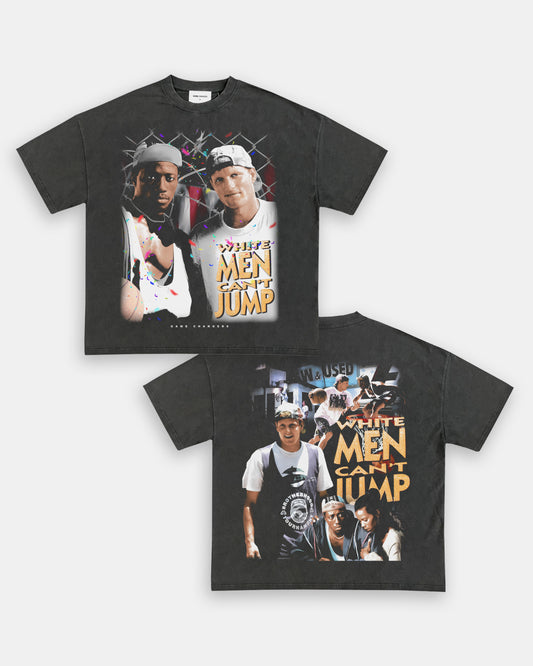 WHITE MEN CANT JUMP TEE - [DS]