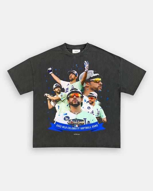 BAD BUNNY x DODGERS VINTAGE TEE - GAME CHANGERS