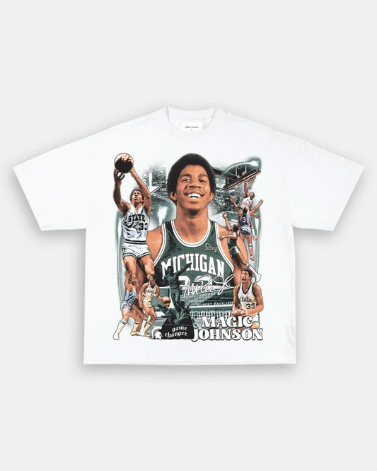 MAGIC JOHNSON - MICHIGAN TEE - GAME CHANGERS