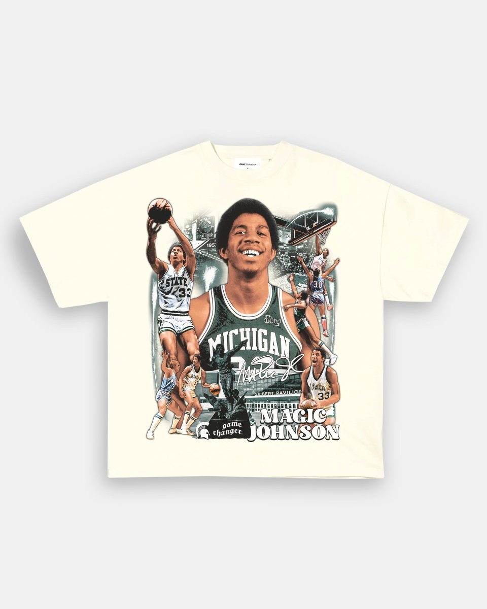 MAGIC JOHNSON - MICHIGAN TEE - GAME CHANGERS