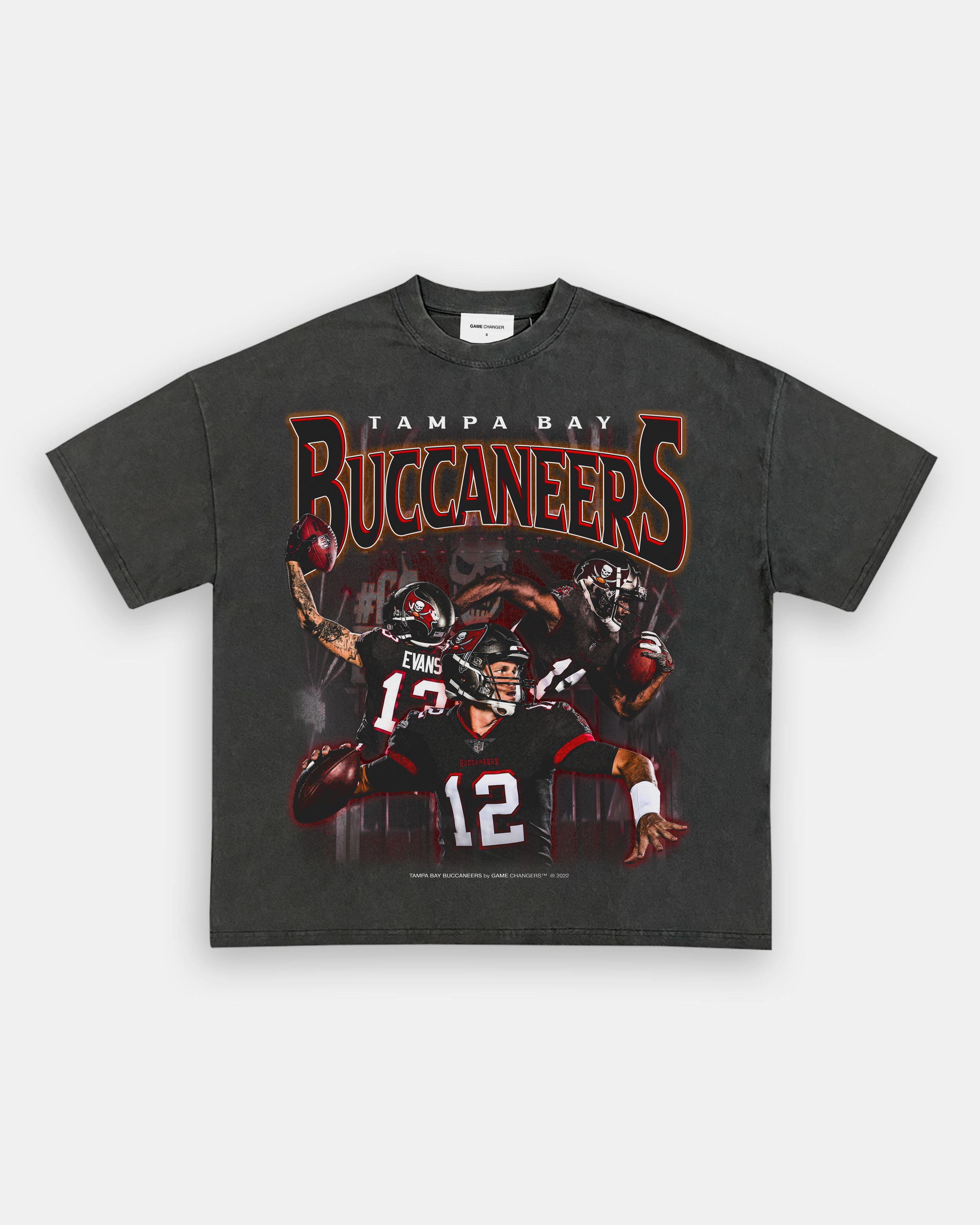 CustomCat Tampa Bay Buccaneers Vintage NFL T-Shirt Red / 2XL