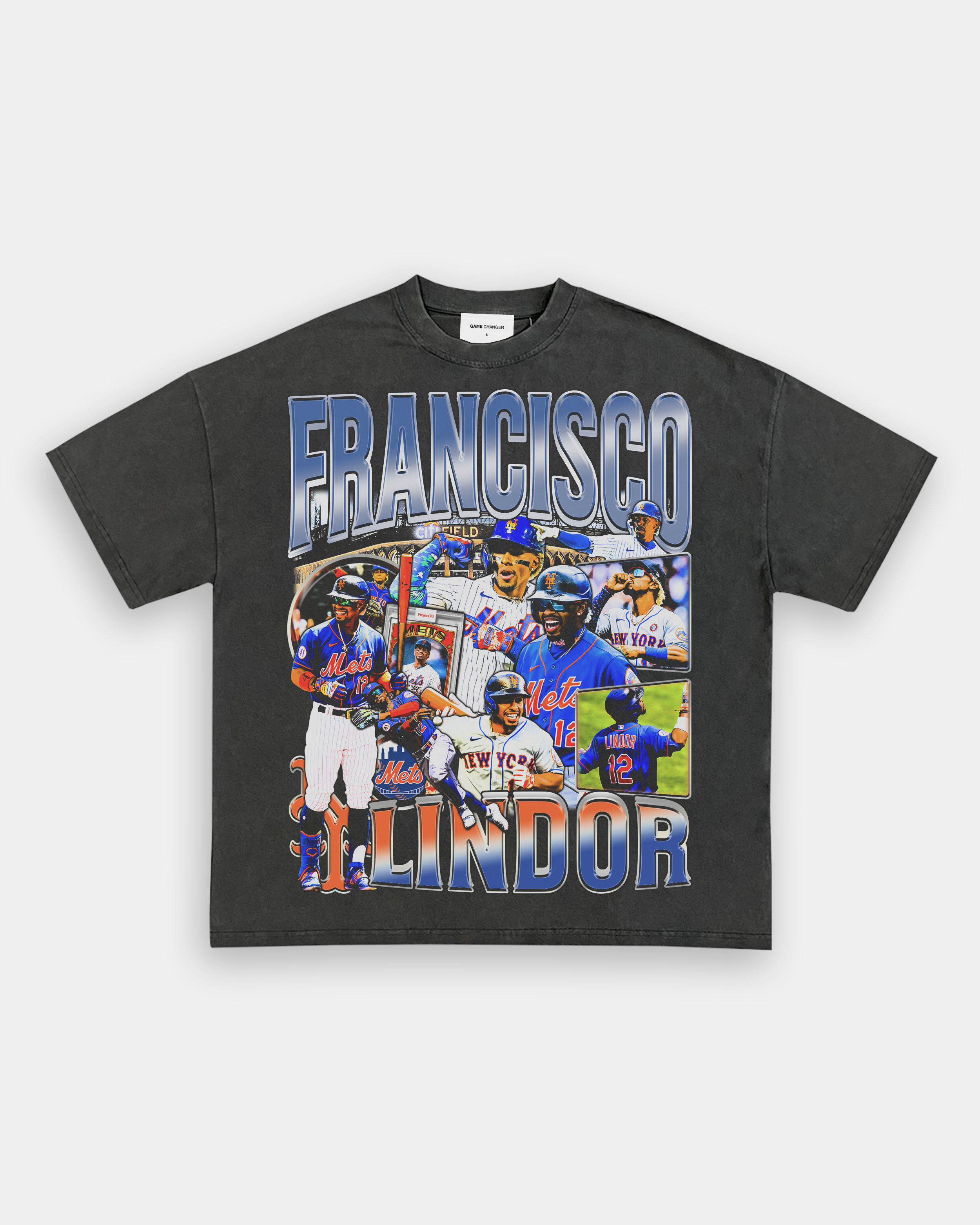  Francisco Lindor Skyline T-Shirt - Apparel : Sports