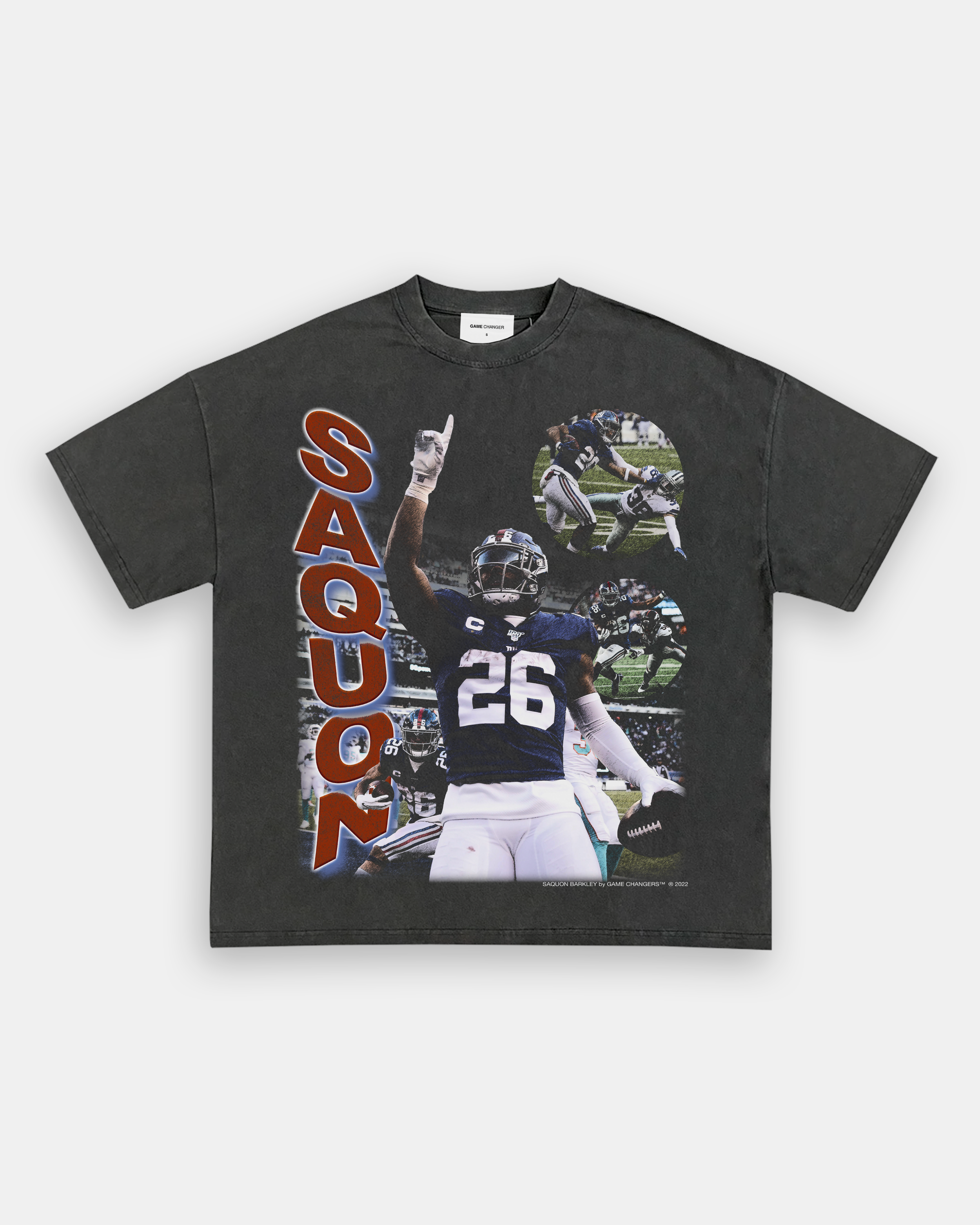 SAQUON BARKLEY TEE (FRONT PRINT ONLY) – GAME CHANGERS™