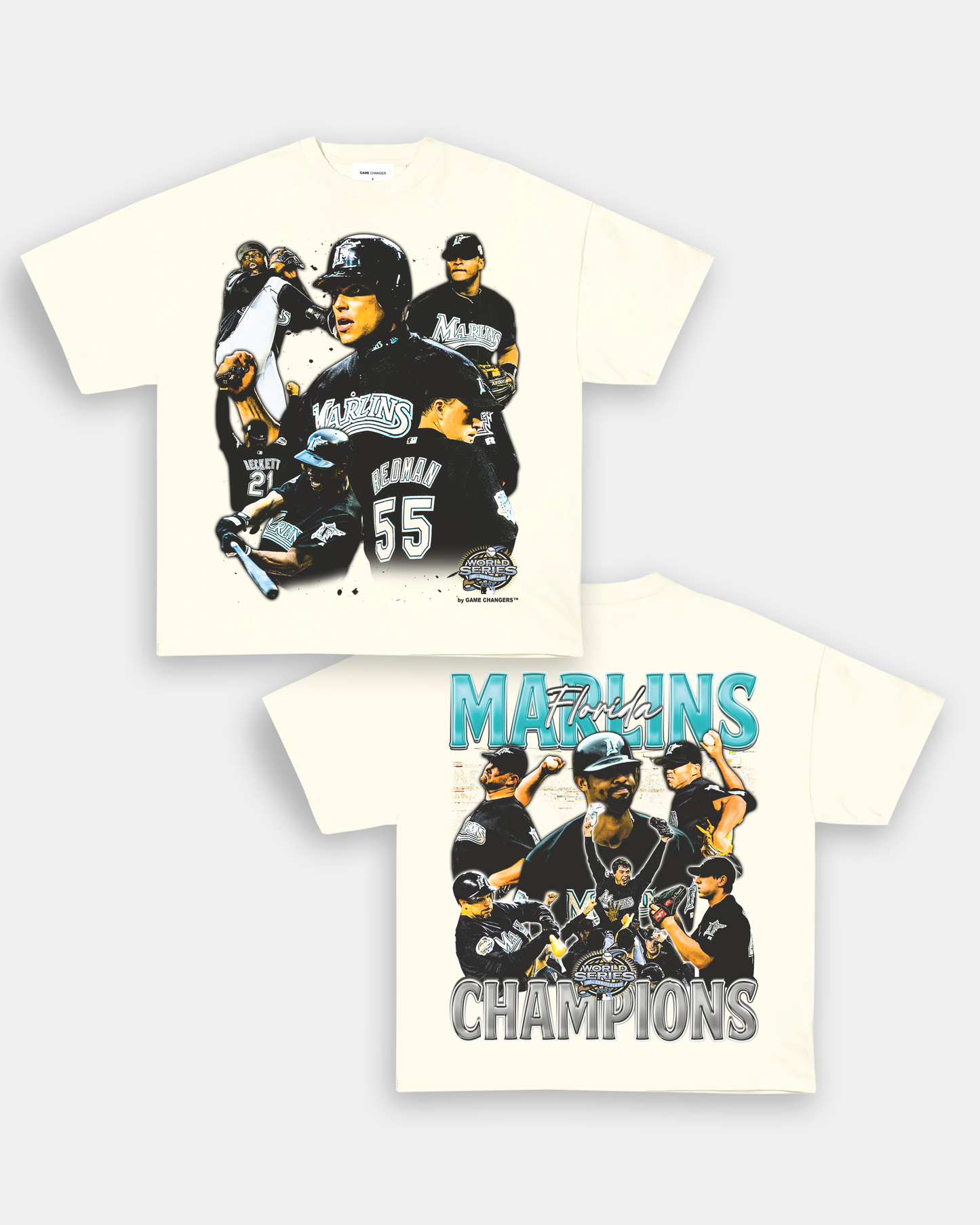 2003 WORLD SERIES CHAMPS - MARLINS TEE - [DS]