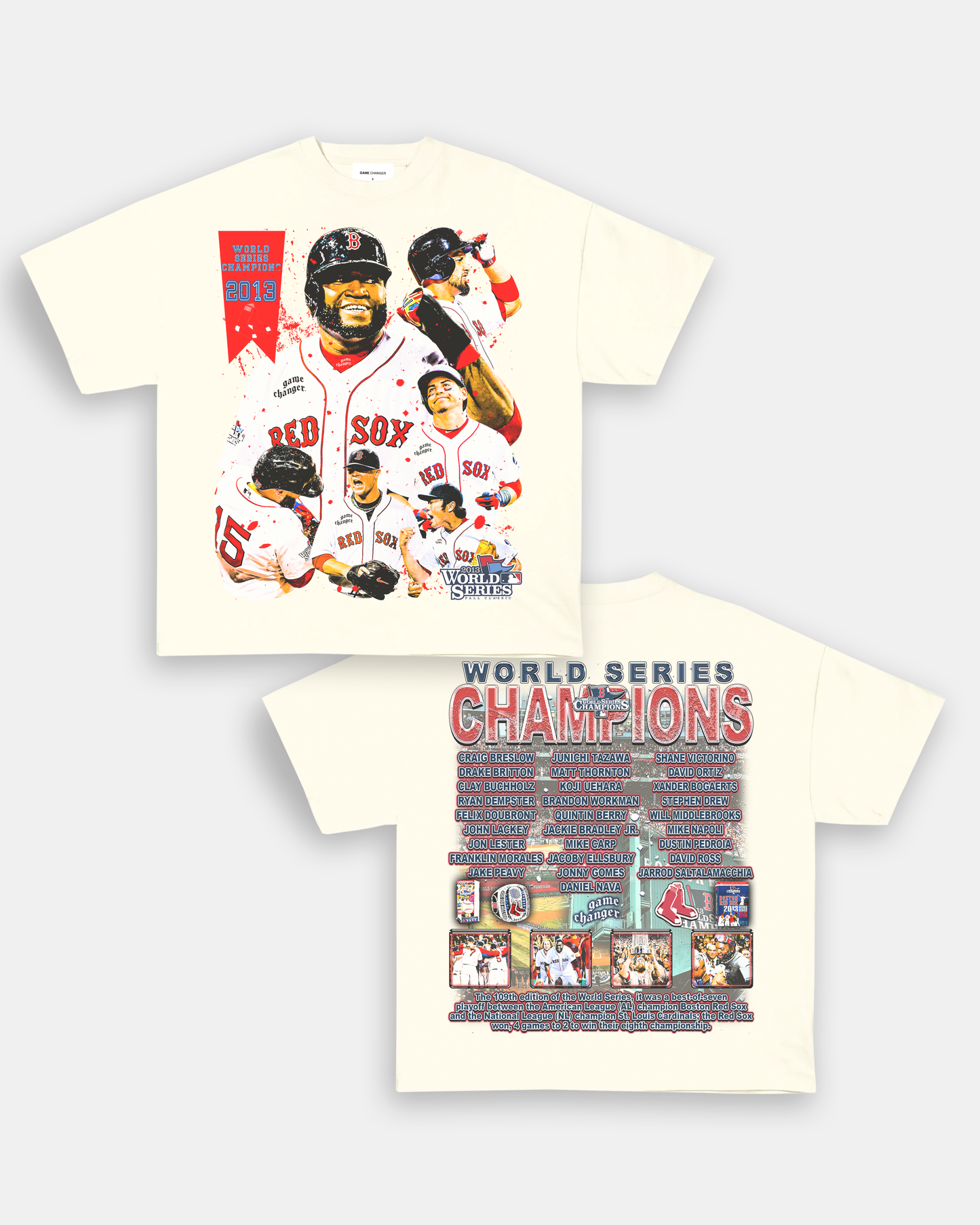 2013 WORLD SERIES CHAMPS - RED SOX TEE - [DS]