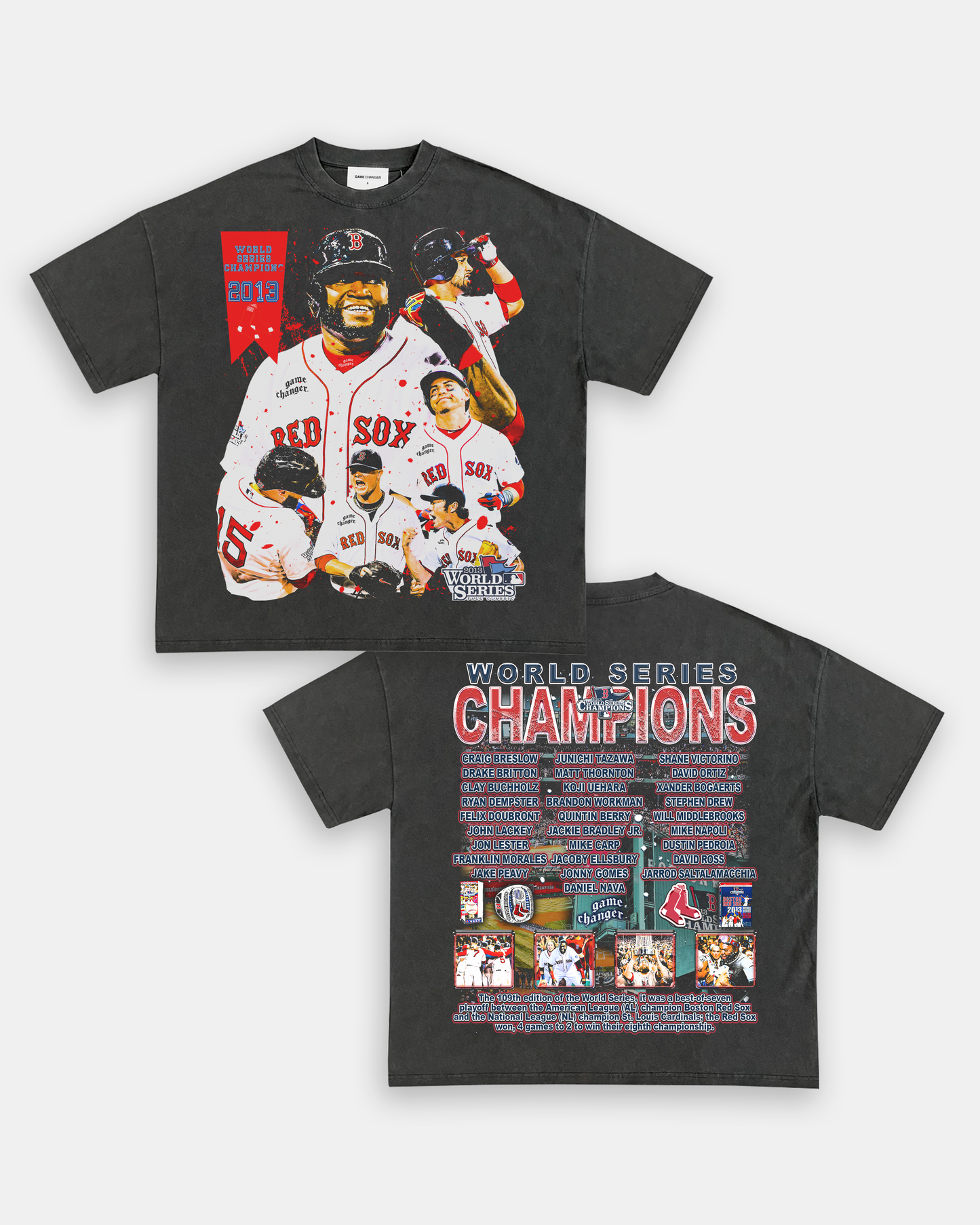 2013 WORLD SERIES CHAMPS - RED SOX TEE - [DS]
