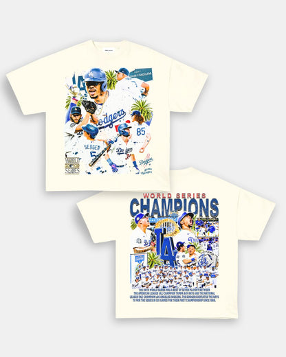 2020 WORLD SERIES CHAMPS - DODGERS TEE - [DS] - GAME CHANGERS