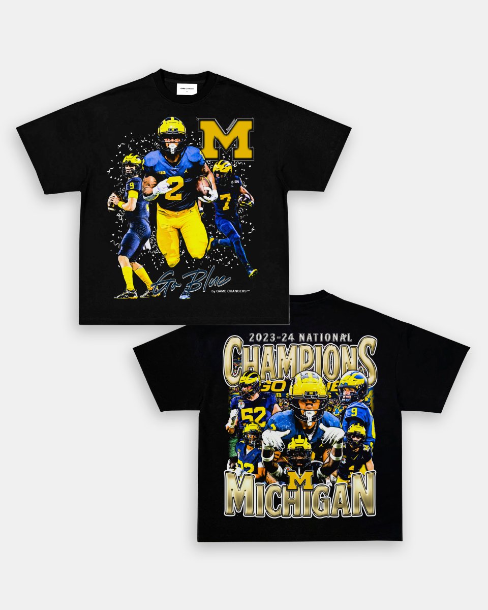 2023 - 24 NATIONAL CHAMPS - MICHIGAN TEE - [DS] - GAME CHANGERS