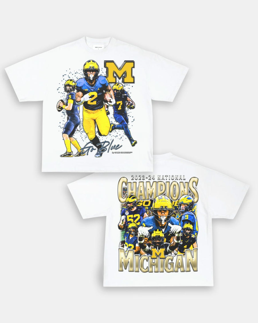 2023 - 24 NATIONAL CHAMPS - MICHIGAN TEE - [DS] - GAME CHANGERS
