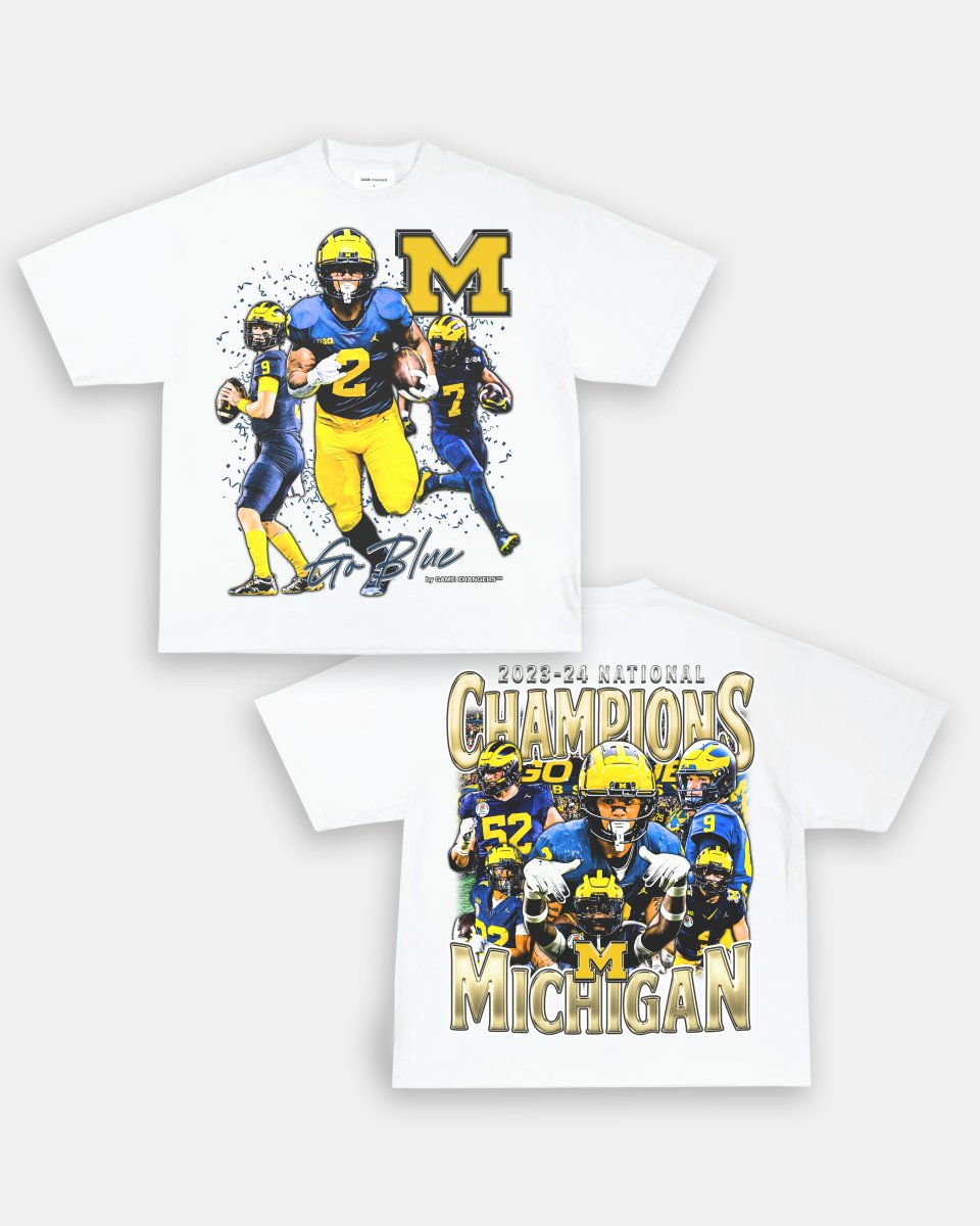 2023 - 24 NATIONAL CHAMPS - MICHIGAN TEE - [DS] - GAME CHANGERS