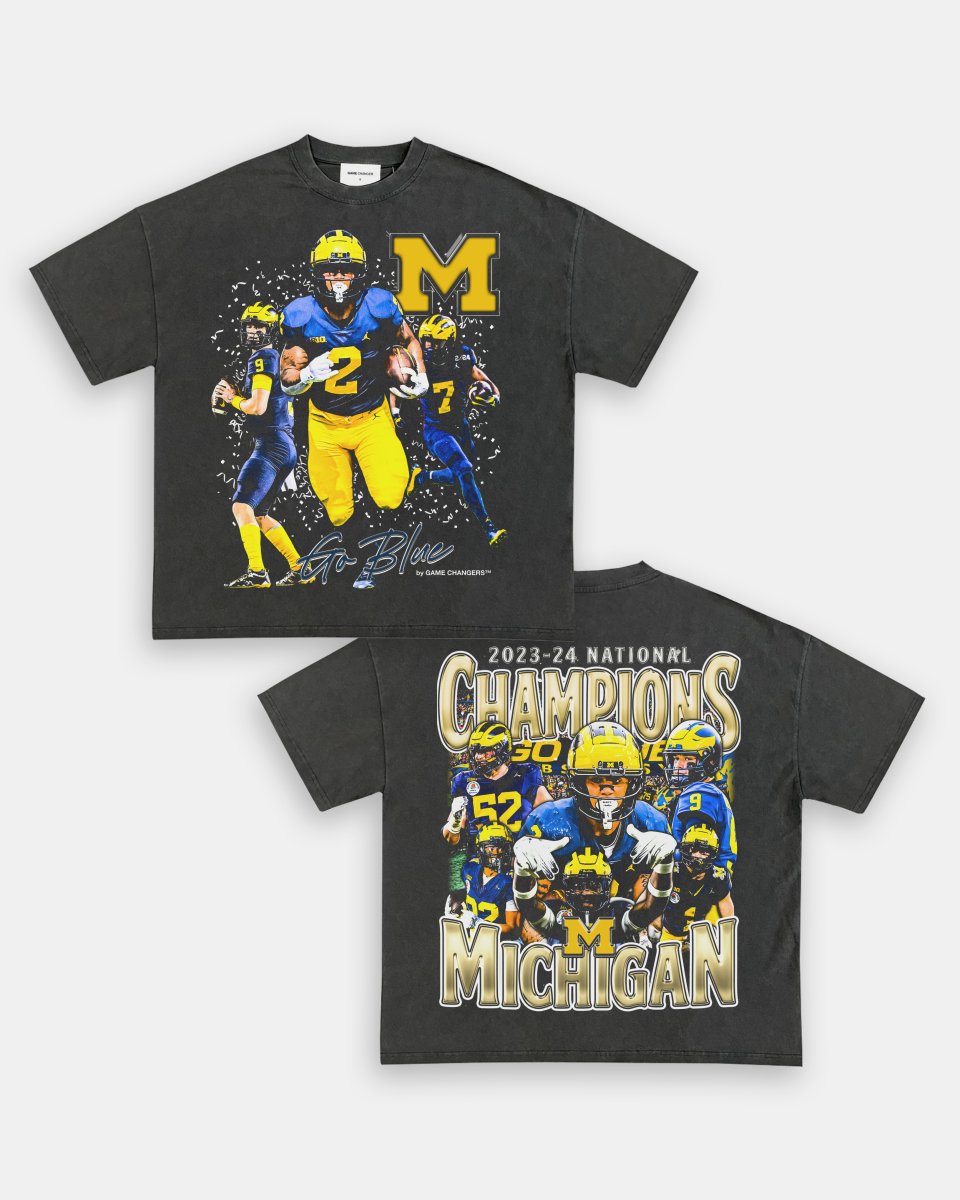 2023 - 24 NATIONAL CHAMPS - MICHIGAN TEE - [DS] - GAME CHANGERS