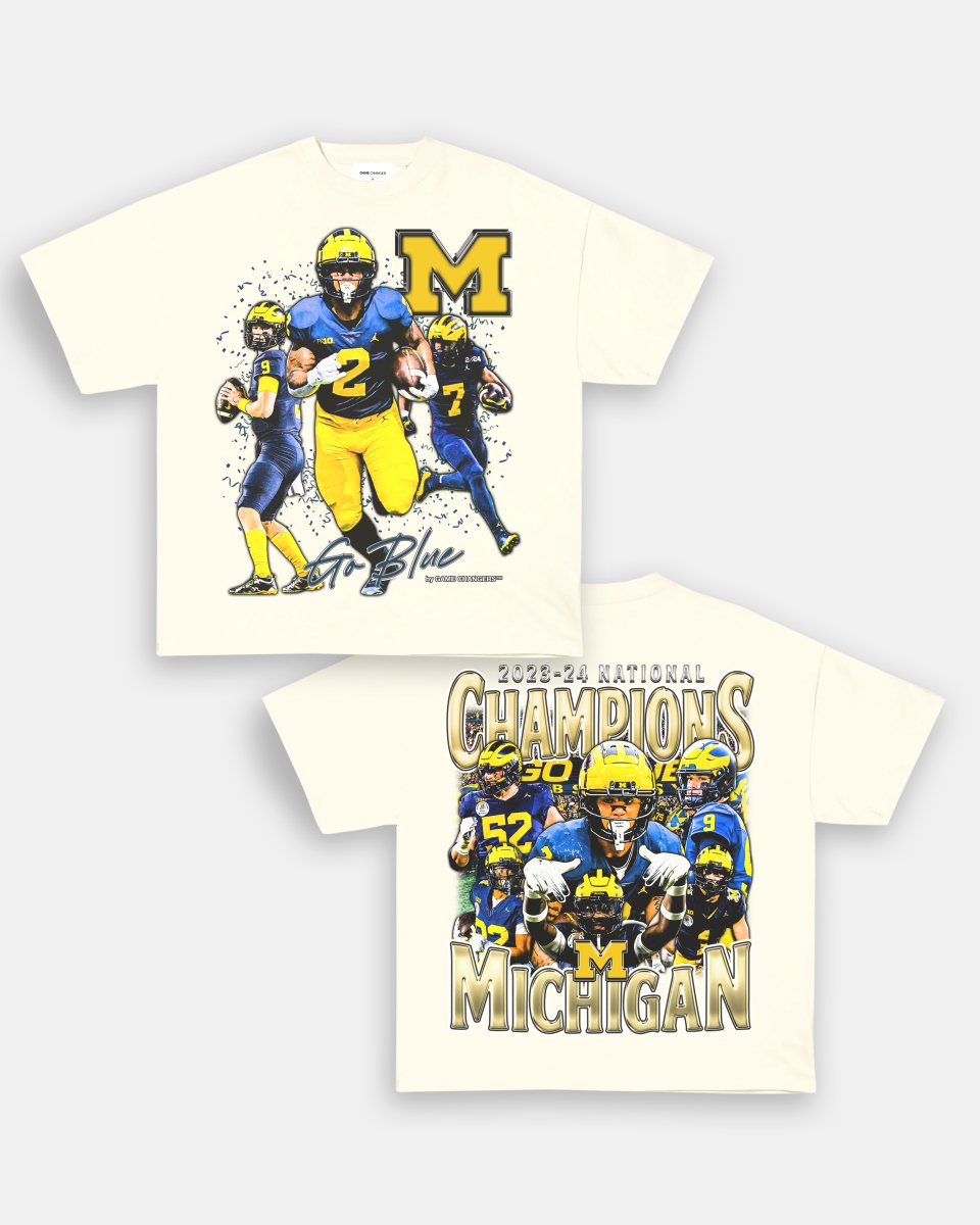 2023 - 24 NATIONAL CHAMPS - MICHIGAN TEE - [DS] - GAME CHANGERS