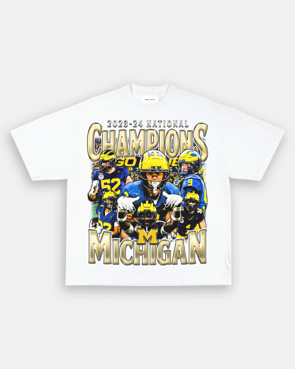 2023 - 24 NATIONAL CHAMPS - MICHIGAN V2 TEE - GAME CHANGERS