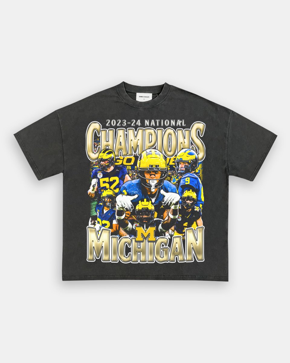 2023 - 24 NATIONAL CHAMPS - MICHIGAN V2 TEE - GAME CHANGERS