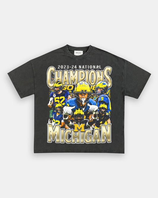 2023 - 24 NATIONAL CHAMPS - MICHIGAN V2 TEE - GAME CHANGERS