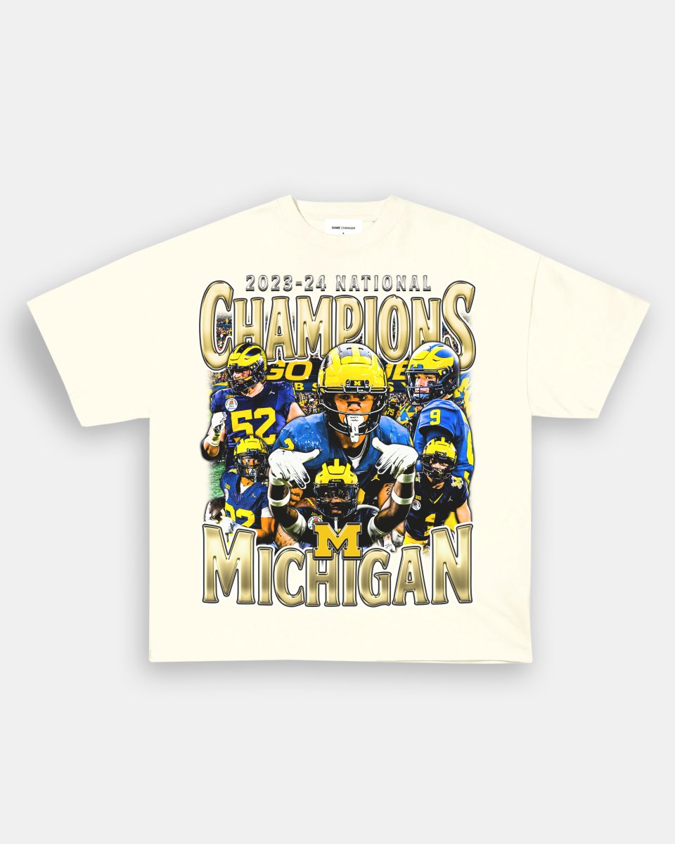 2023 - 24 NATIONAL CHAMPS - MICHIGAN V2 TEE - GAME CHANGERS