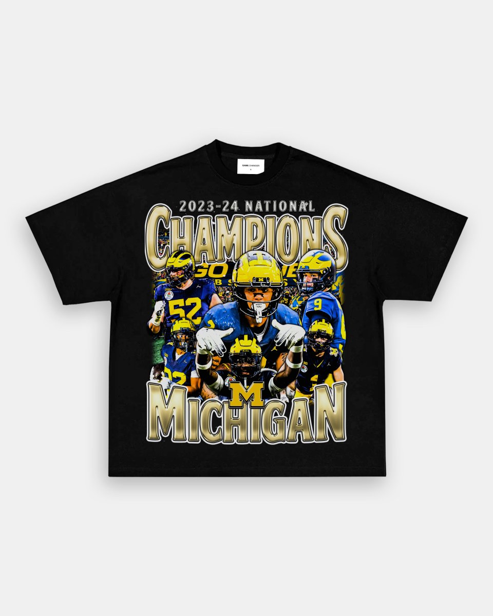 2023 - 24 NATIONAL CHAMPS - MICHIGAN V2 TEE - GAME CHANGERS