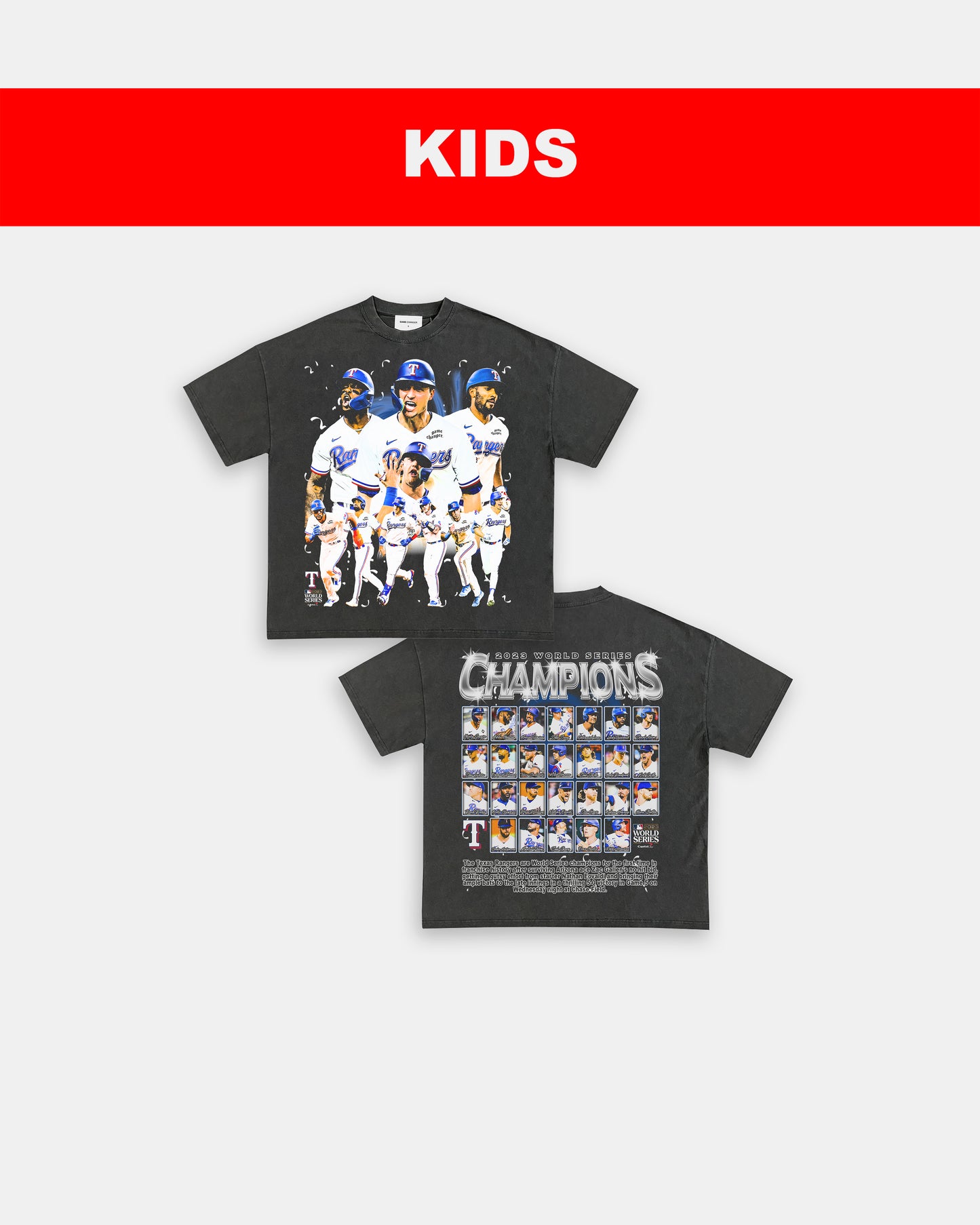 2023 WORLD SERIES CHAMPS - KIDS TEE - [DS]