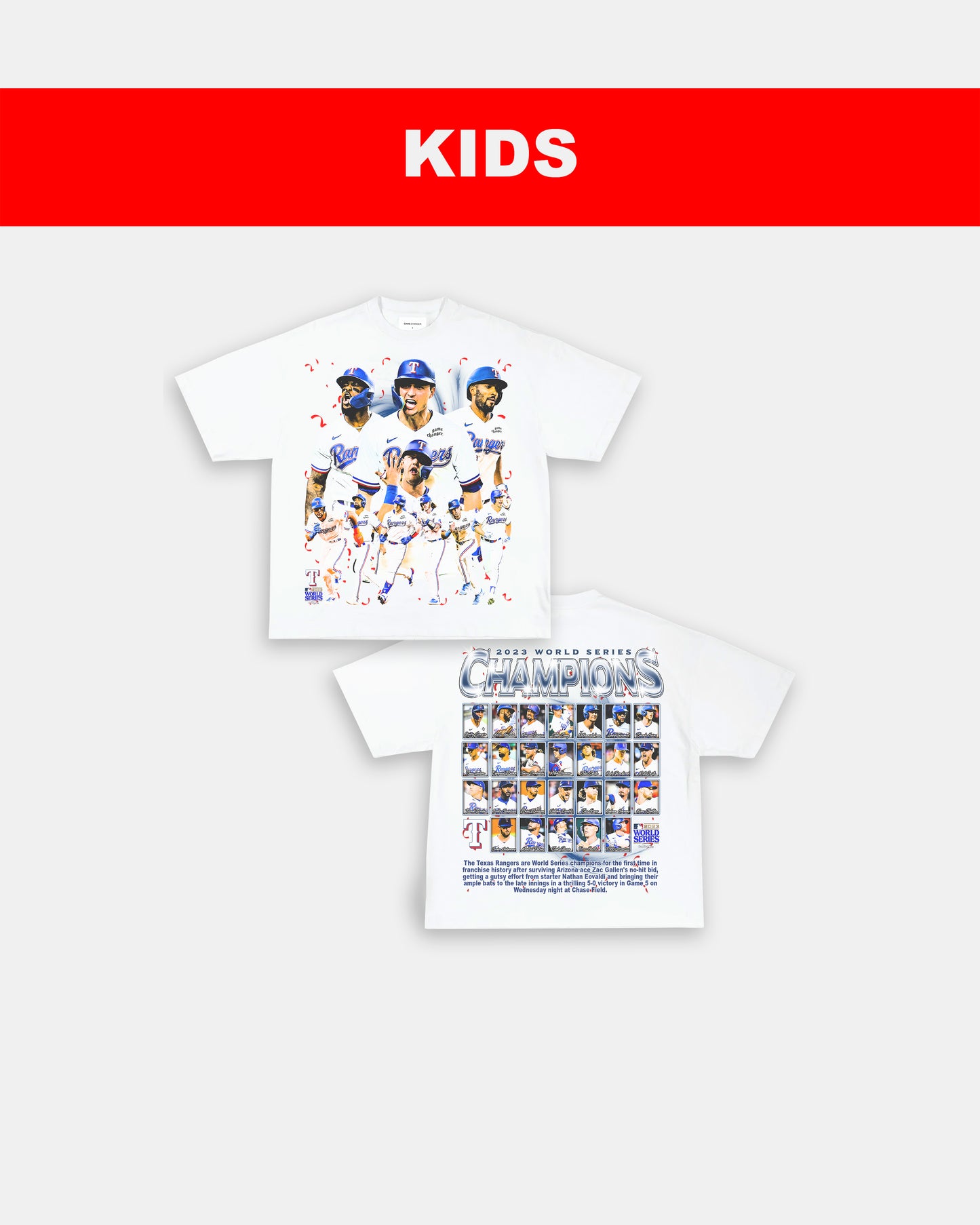 2023 WORLD SERIES CHAMPS - KIDS TEE - [DS]