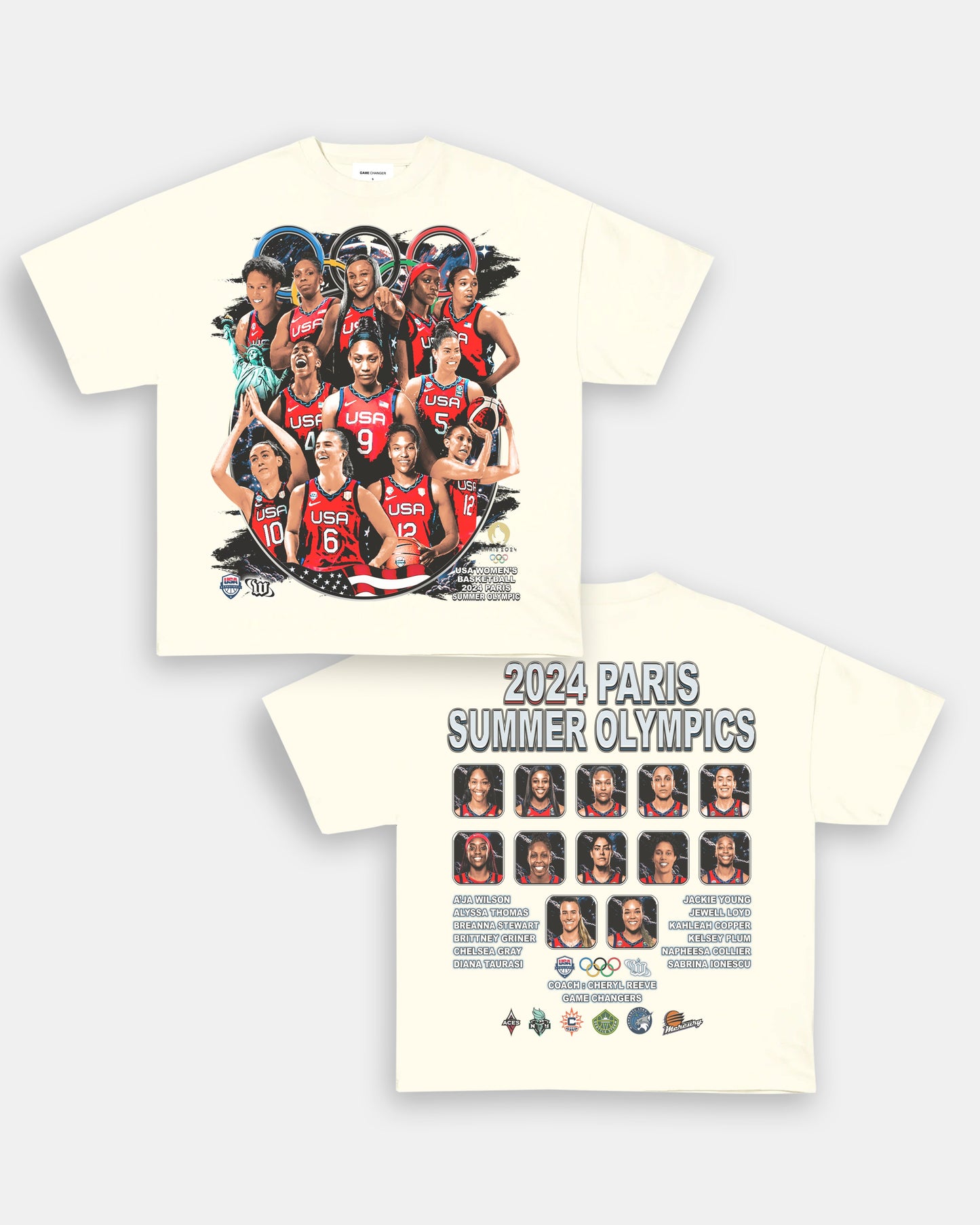 2024 USA WOMENS BASKETBALL TEE - [DS]