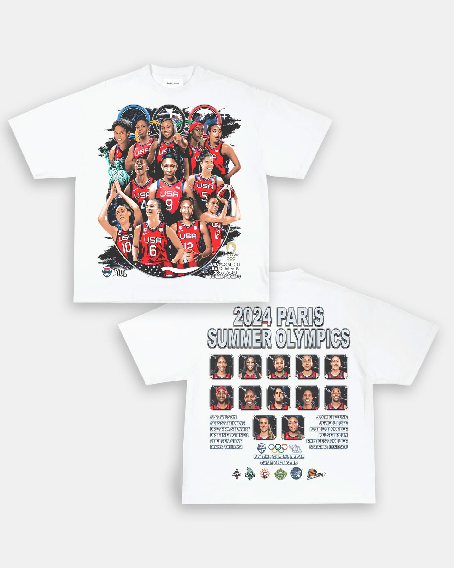 2024 USA WOMENS BASKETBALL TEE - [DS]