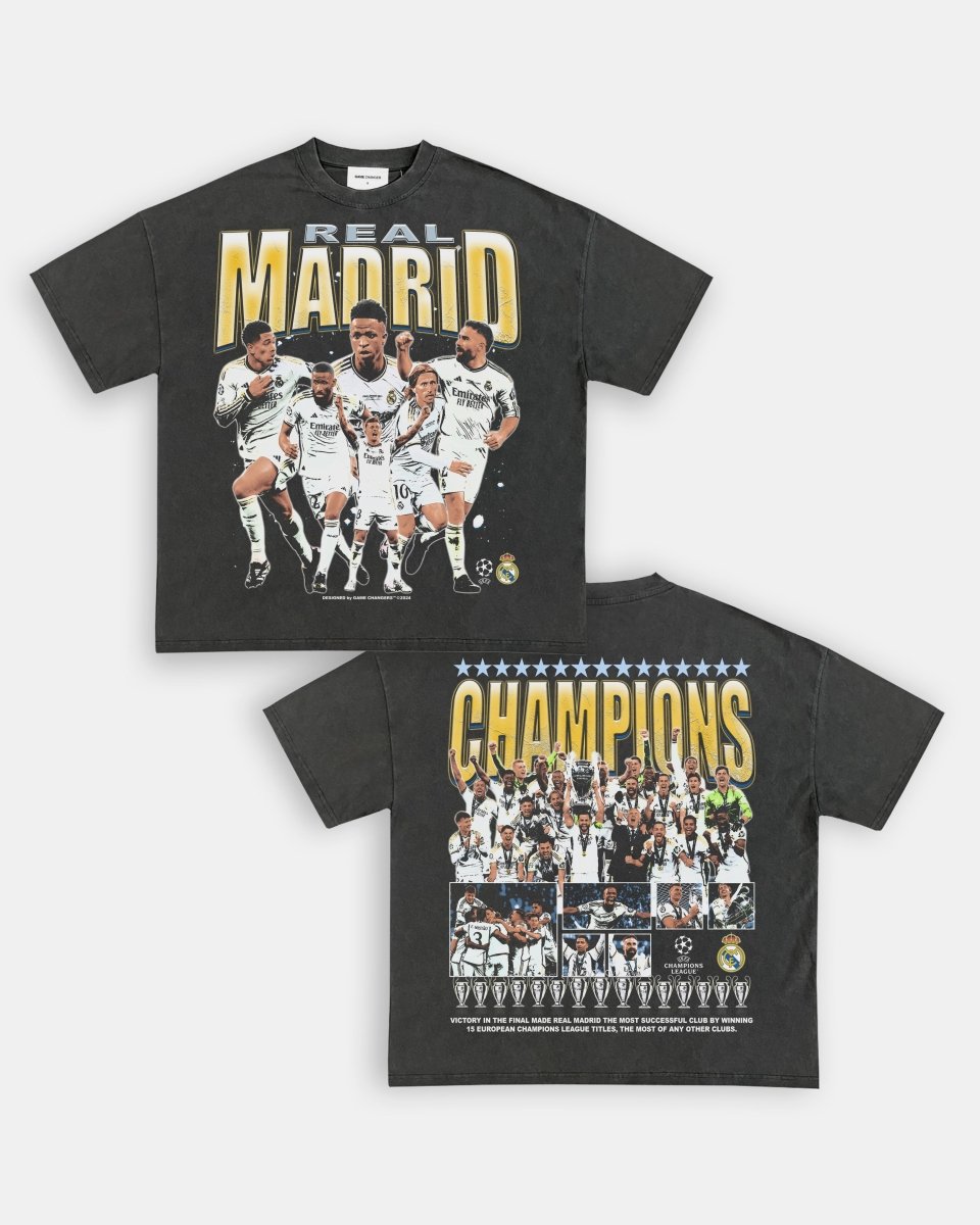 2024 UCL CHAMPS - REAL MADRID TEE - [DS] – GAME CHANGERS