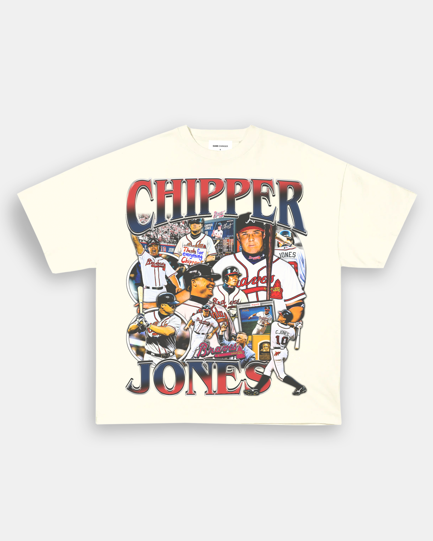 Vintage 90s Graphic Style Chipper Jones T-Shirt, Chipper Jones