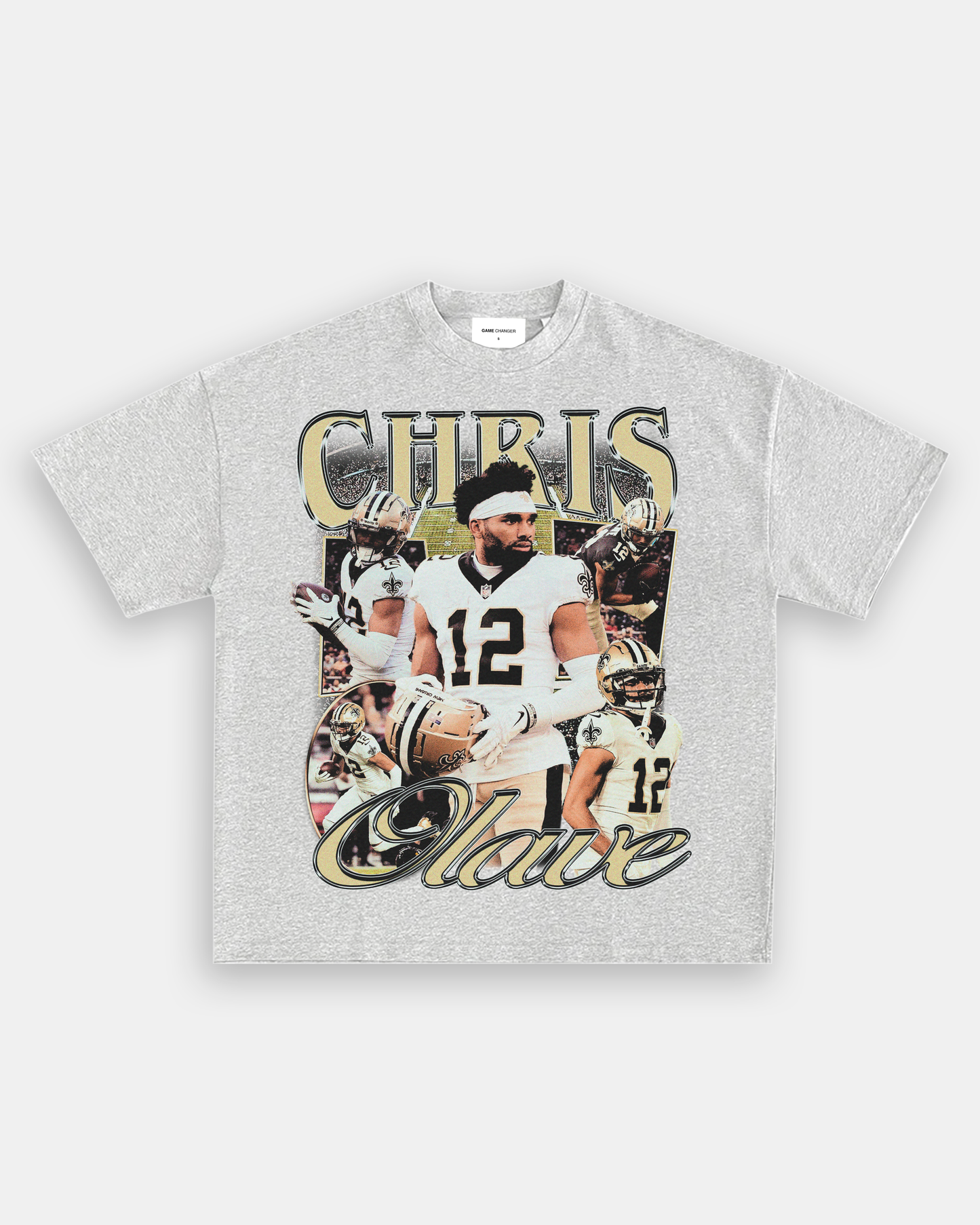 Chris Olave Shirt, New Orleans Football Men's Cotton T-Shirt