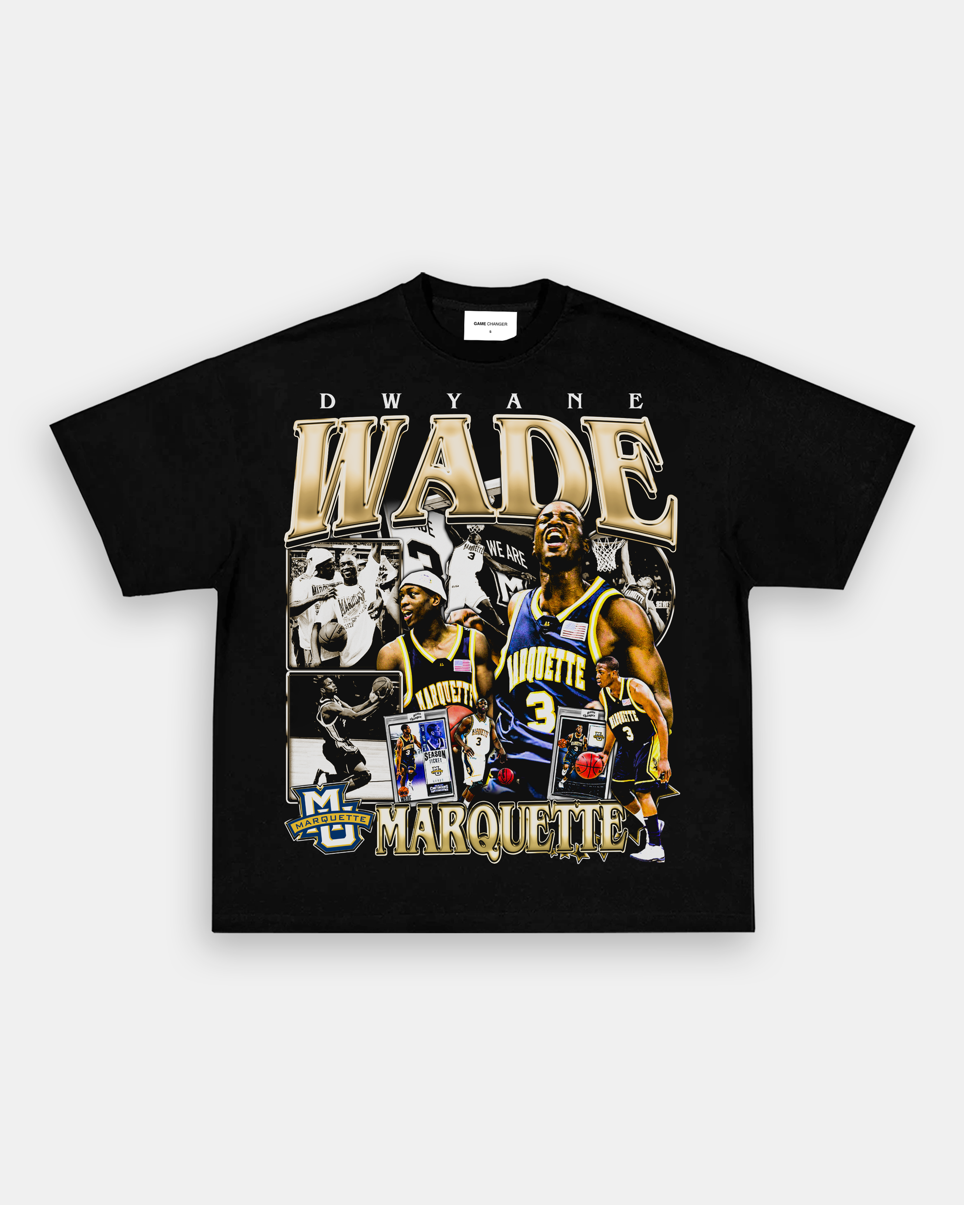 Shirts, Dwayne Wade Marquette Vintage Shirt Nice Vintage Marquette Dwayne  Wade Size Xl