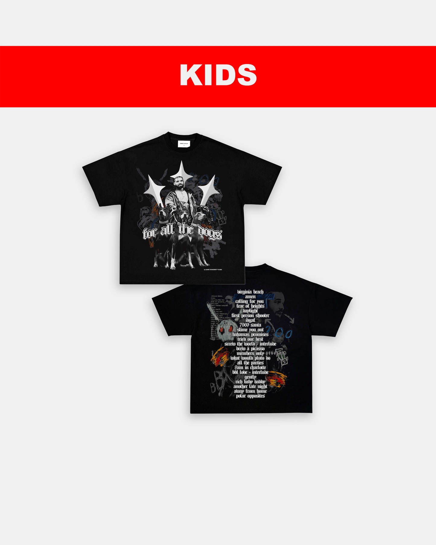 FOR ALL THE DOGS V4 - KIDS TEE - [DS]