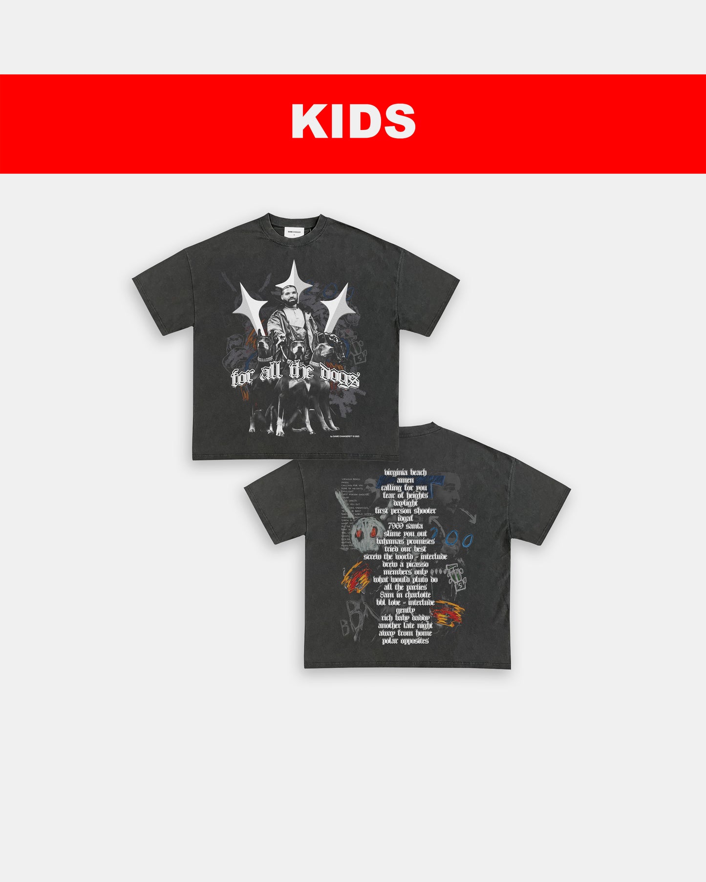 FOR ALL THE DOGS V4 - KIDS TEE - [DS]