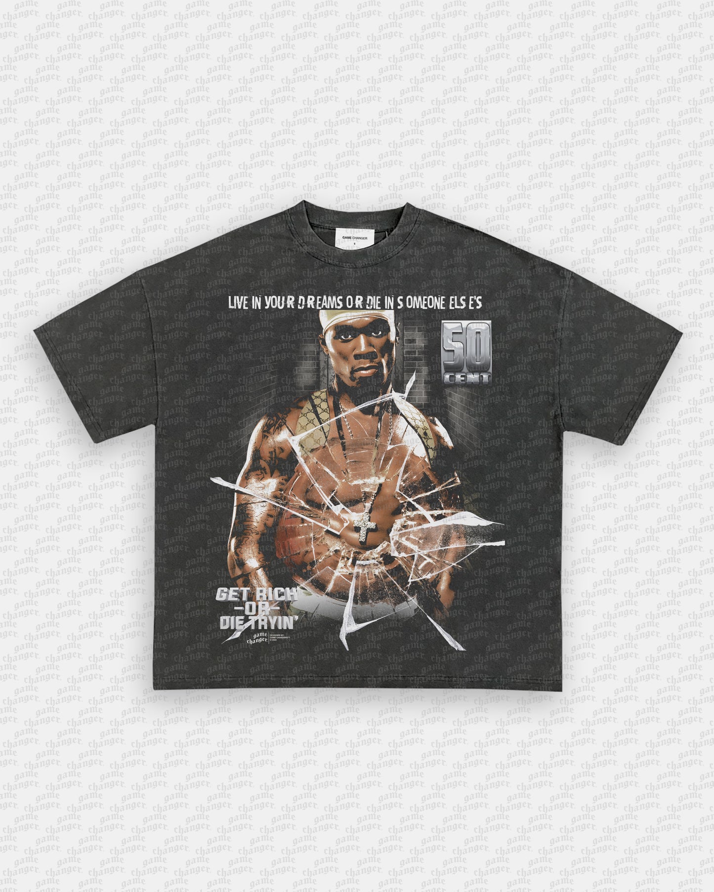 GET RICH OR DIE TRYIN V2 TEE