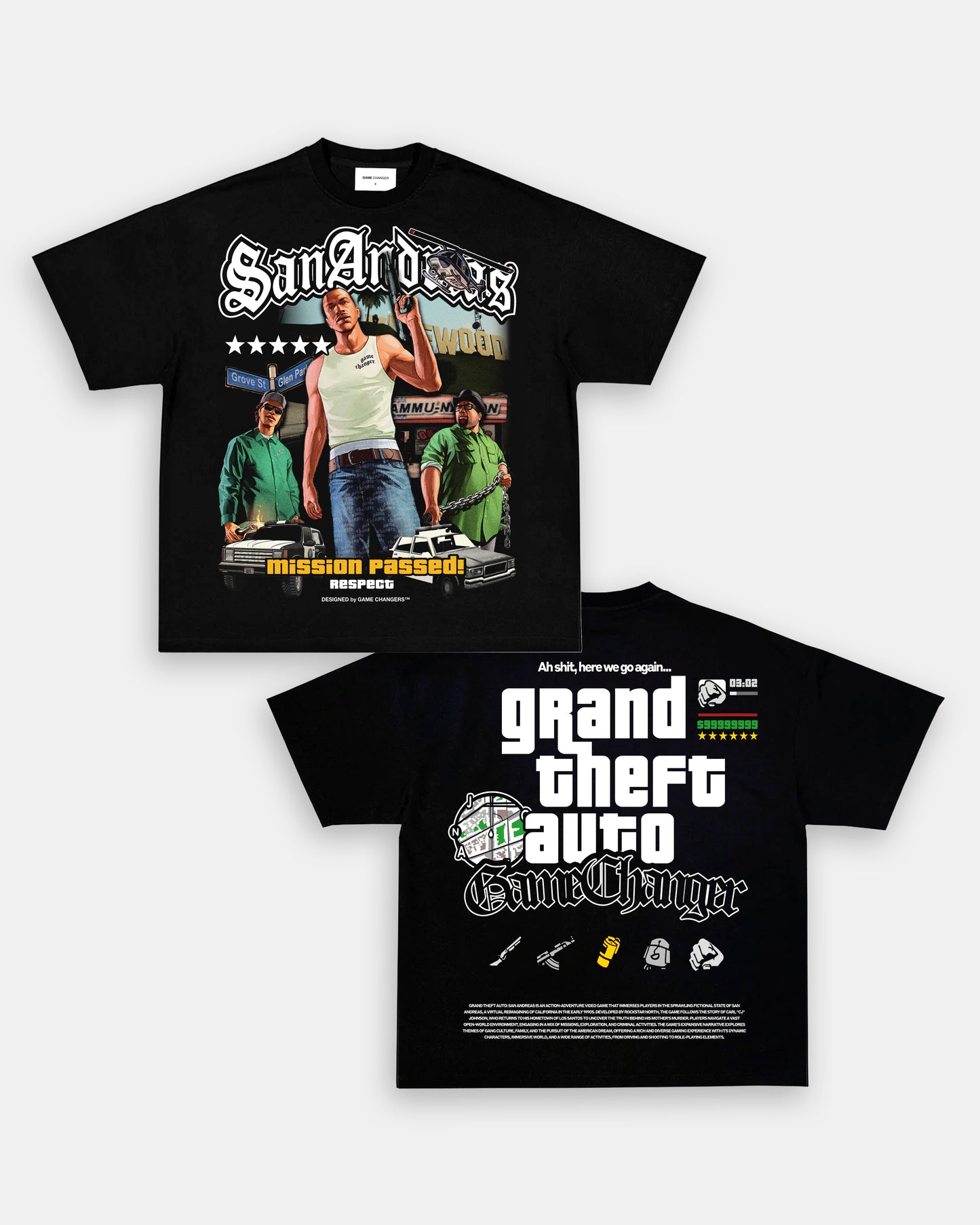 GTA SAN ANDREAS TEE - [DS]