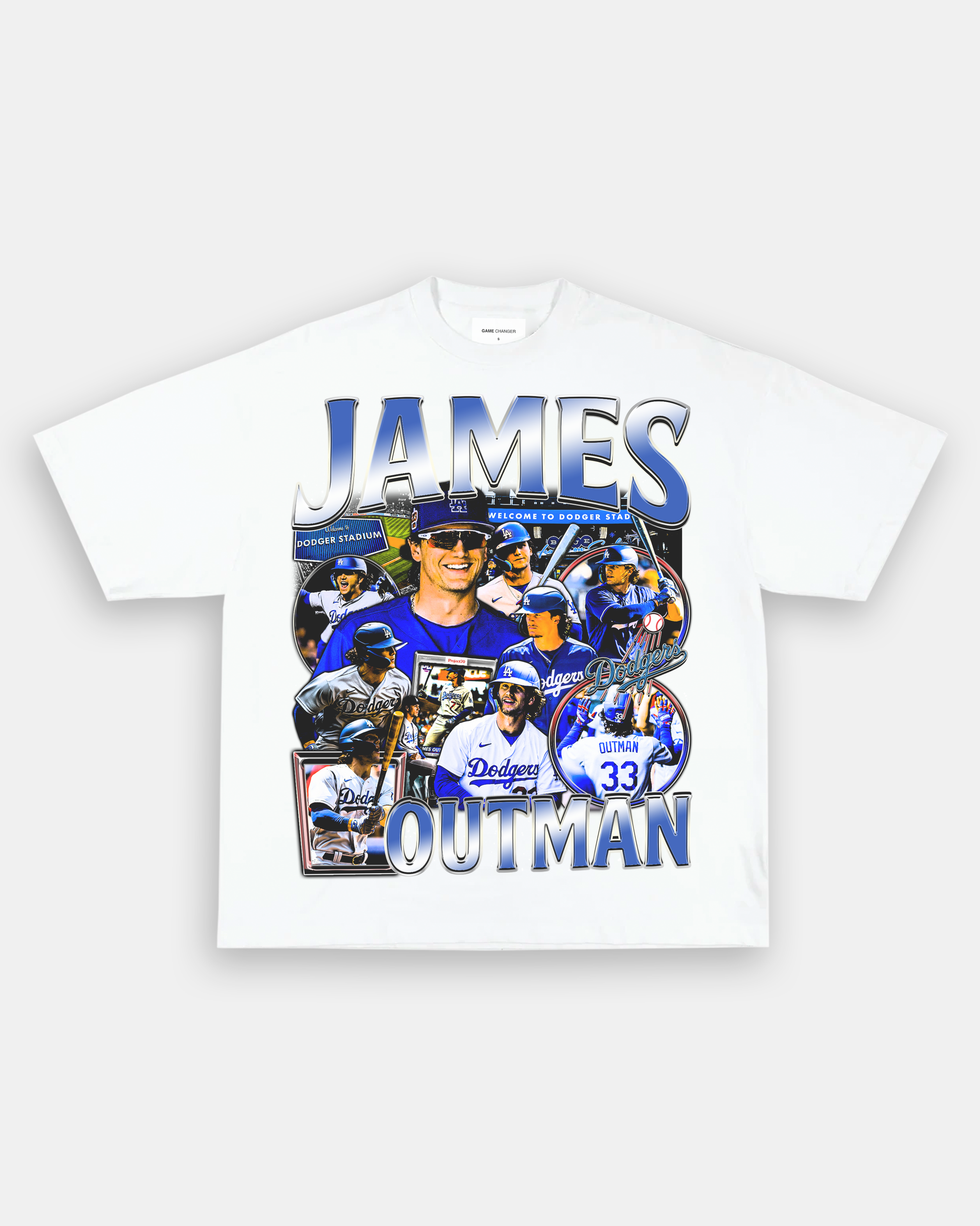 LA Dodgers Stadium Graphic White T-Shirt