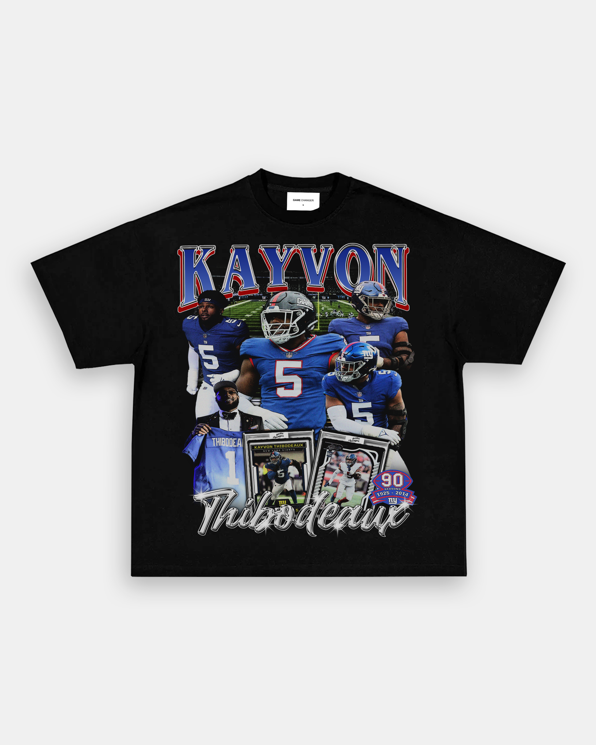 Official new York Giants Kayvon Thibodeaux 90 Seasons 1925-2014 T