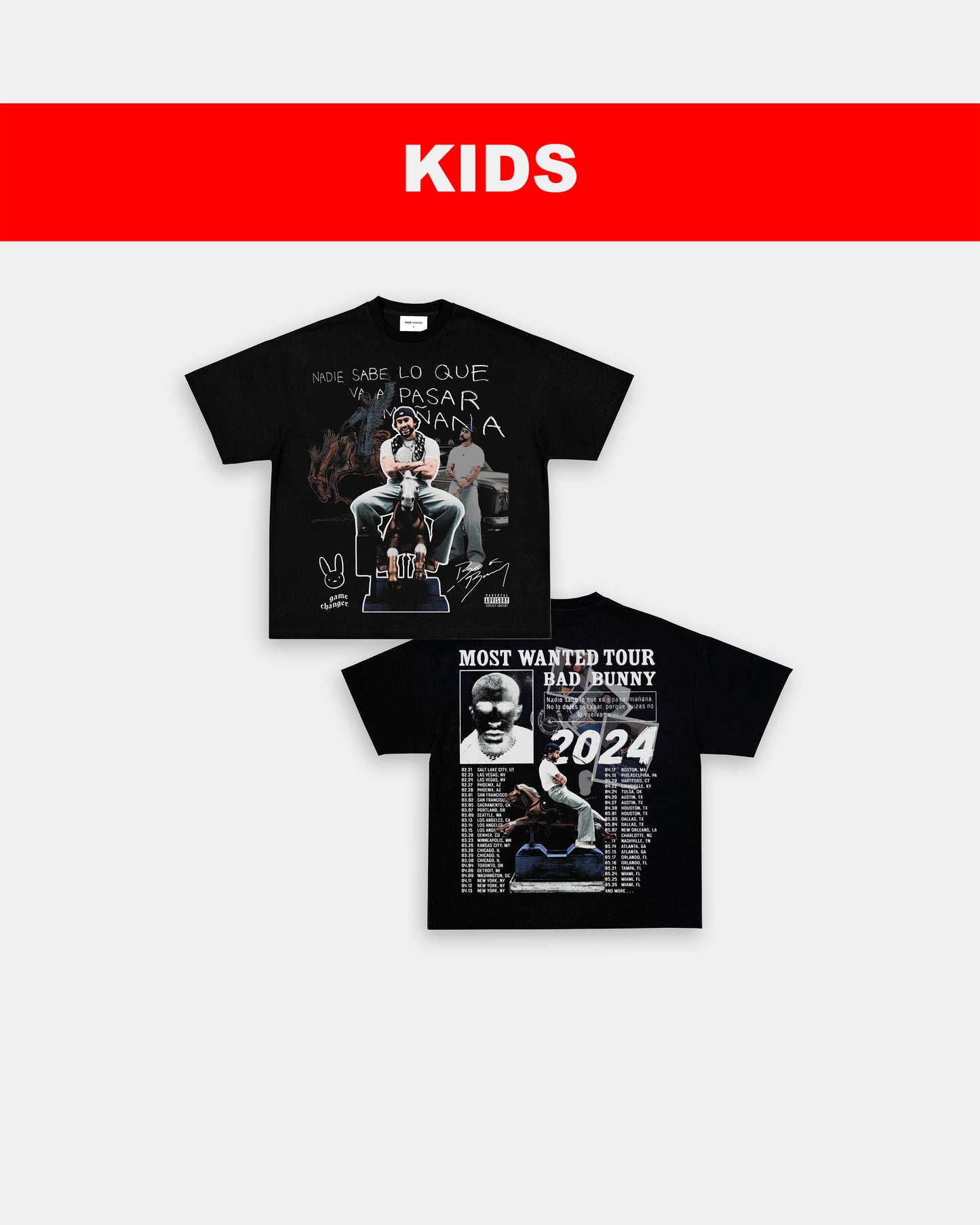 MOST WANTED TOUR - KIDS TEE - [DS]