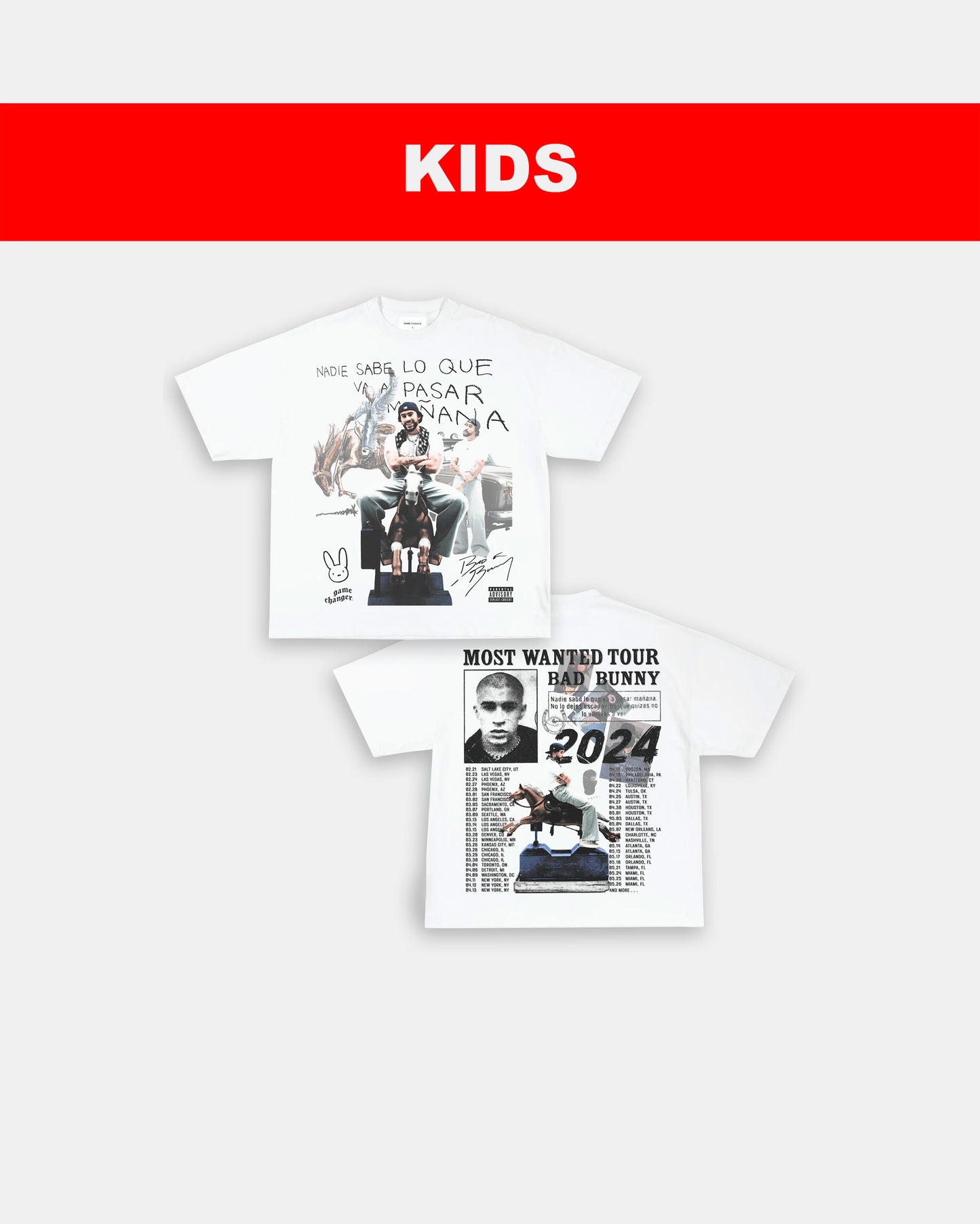 MOST WANTED TOUR - KIDS TEE - [DS]