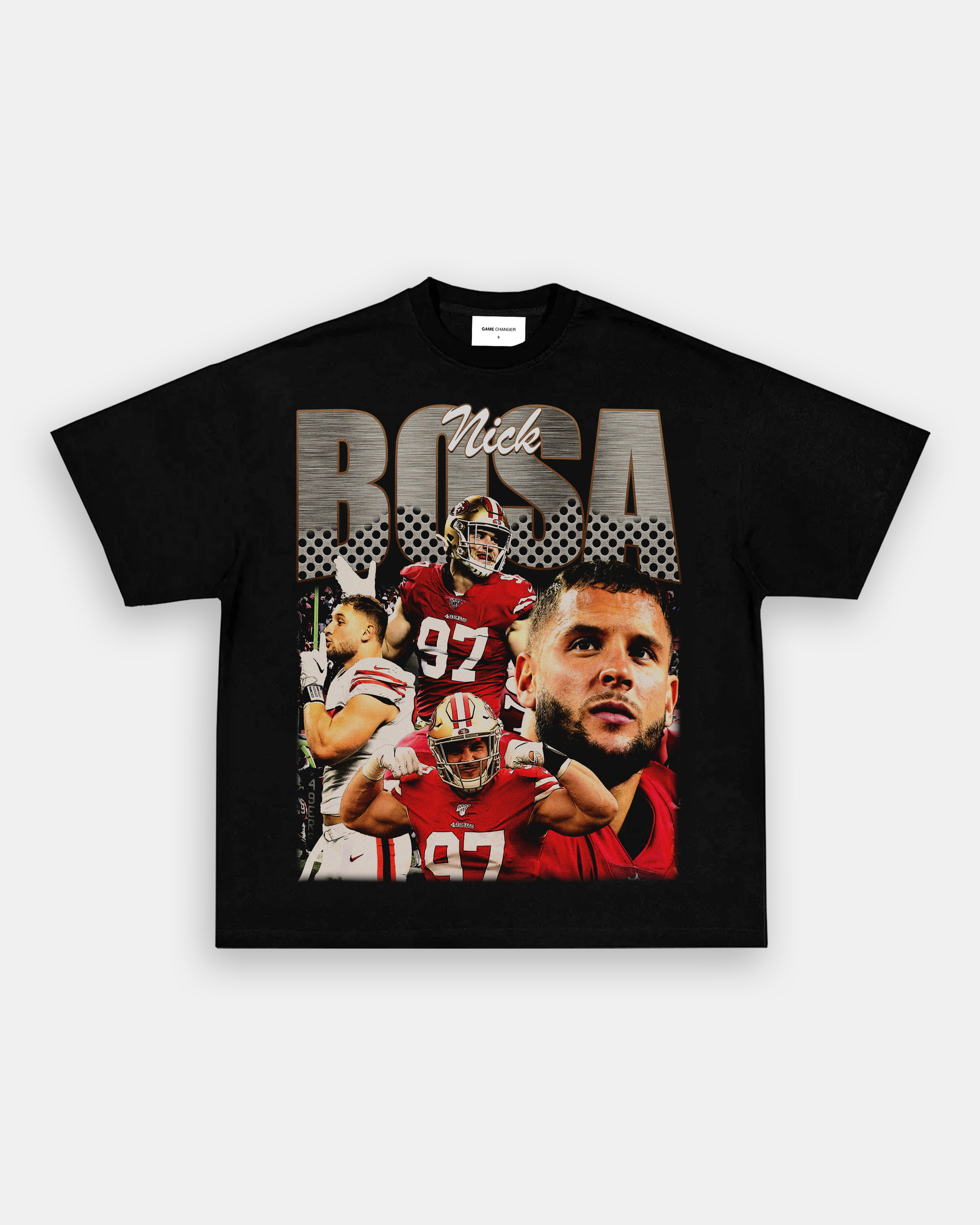 Nick Bosa Legend Color Rush T-Shirt - Black - Tshirtsedge