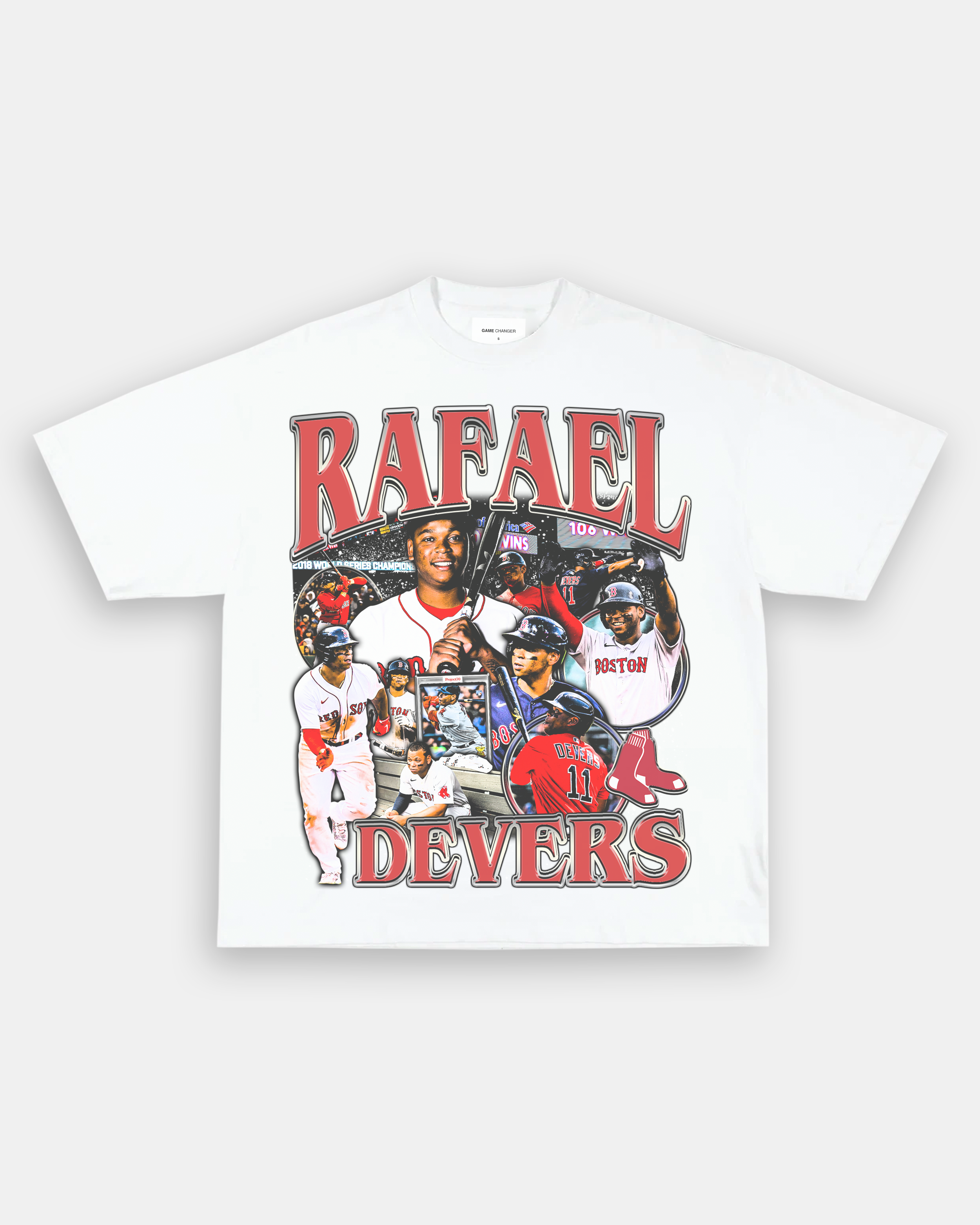 Rafael Devers Name & Number T-Shirt - Scarlet - Tshirtsedge