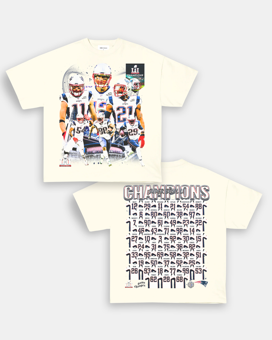 SUPER BOWL LI CHAMPS - PATRIOTS TEE - [DS]