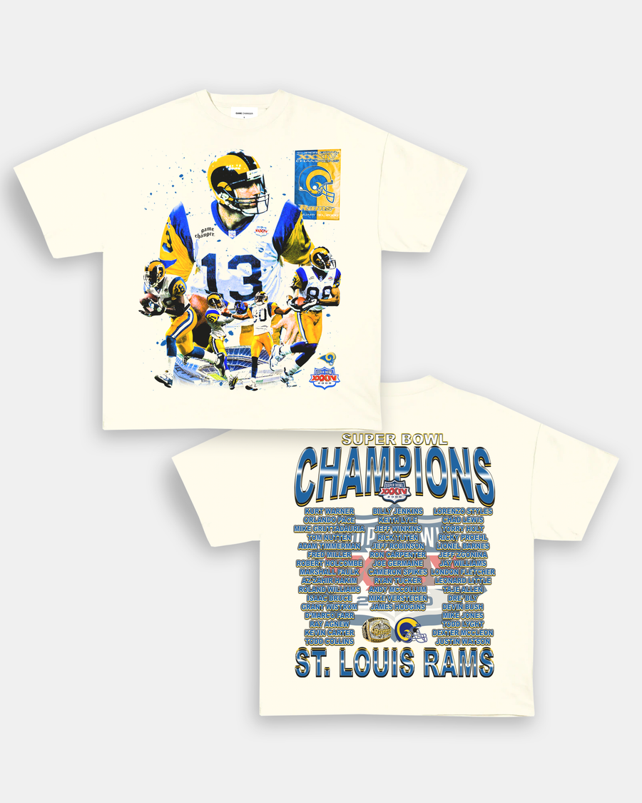 SUPER BOWL XXXIV CHAMPS - RAMS TEE - [DS]