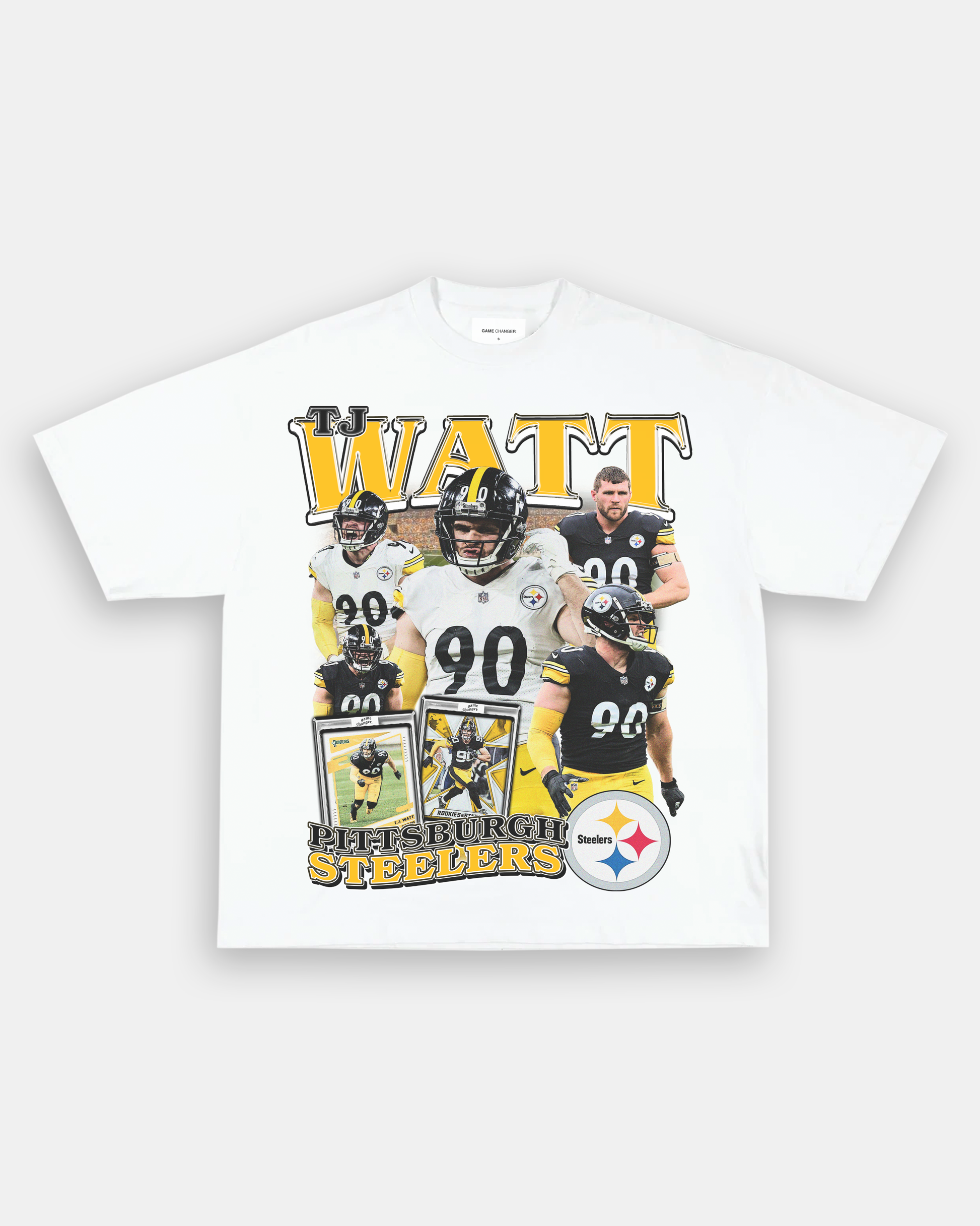 DISTRESSED 90S NFL PITTSBURGH STEELERS GRAPHIC T-SHIRT AS-IS