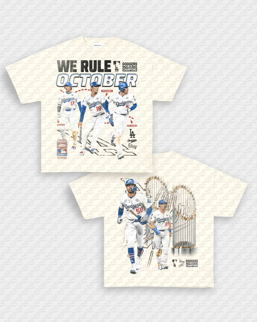 WE RULE OCTOBER TEE - [DS] (VINTAGE PRINT)