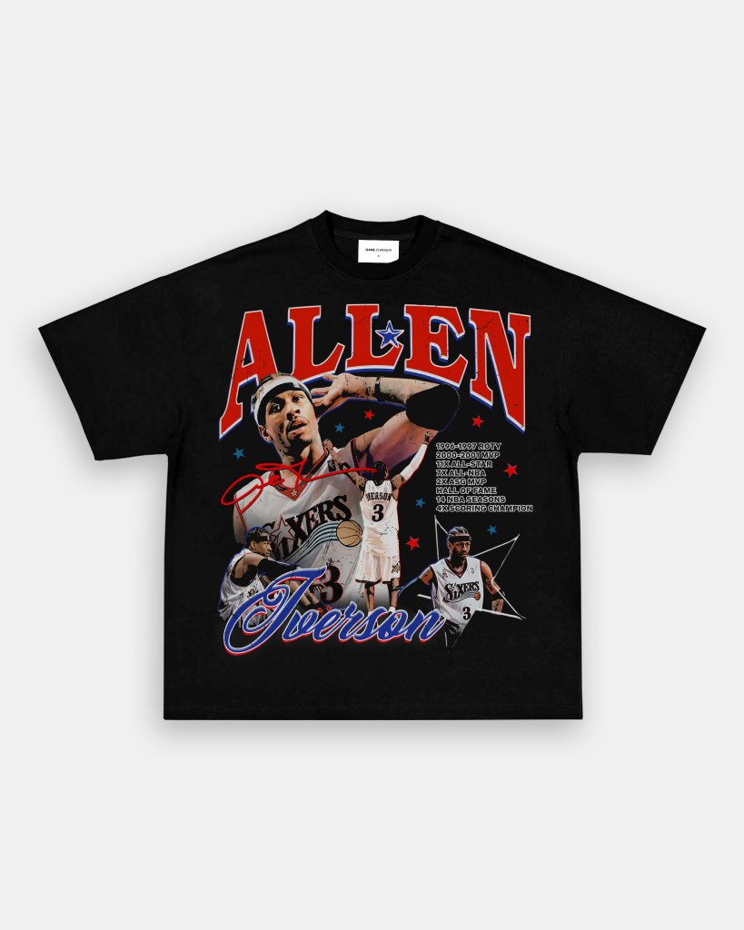 iverson アメフトゲームシャツ Y2K Reebok Allen Iverson i3 Motocross Longsleeve Jersey Bad Newz
