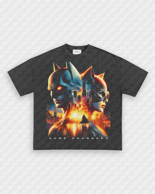 BATMAN AND CATWOMAN TEE - GAME CHANGERS